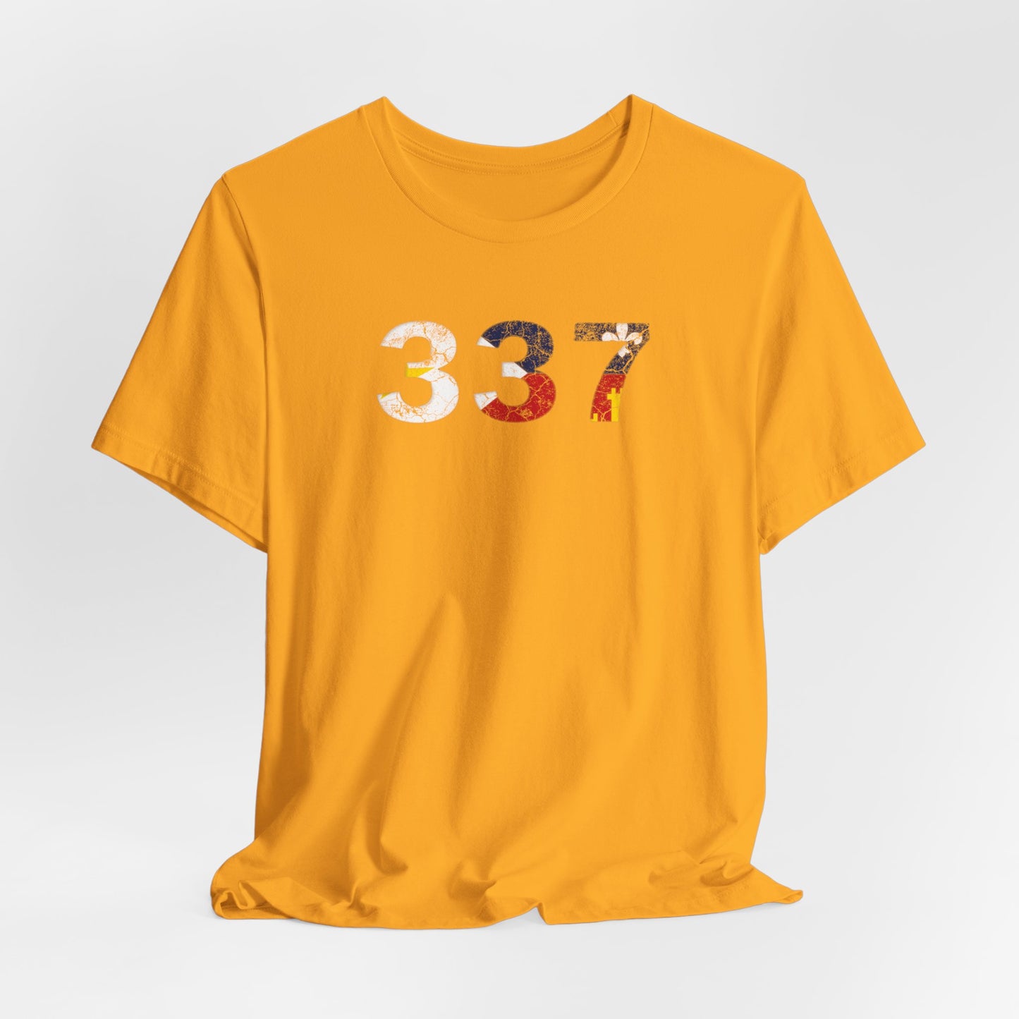 Cajun Flag 337 Area Code T-Shirt