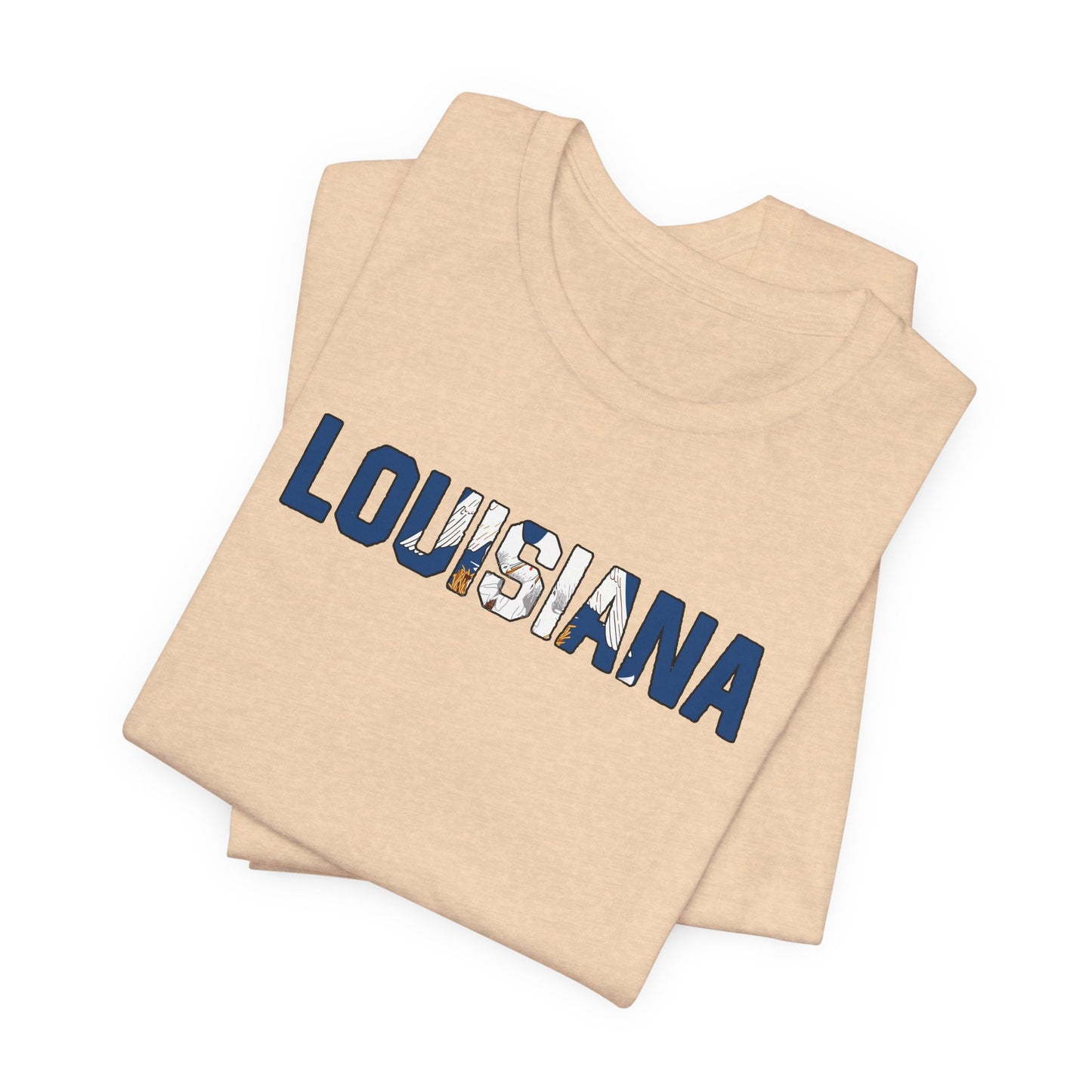 Louisiana with Flag T-Shirt