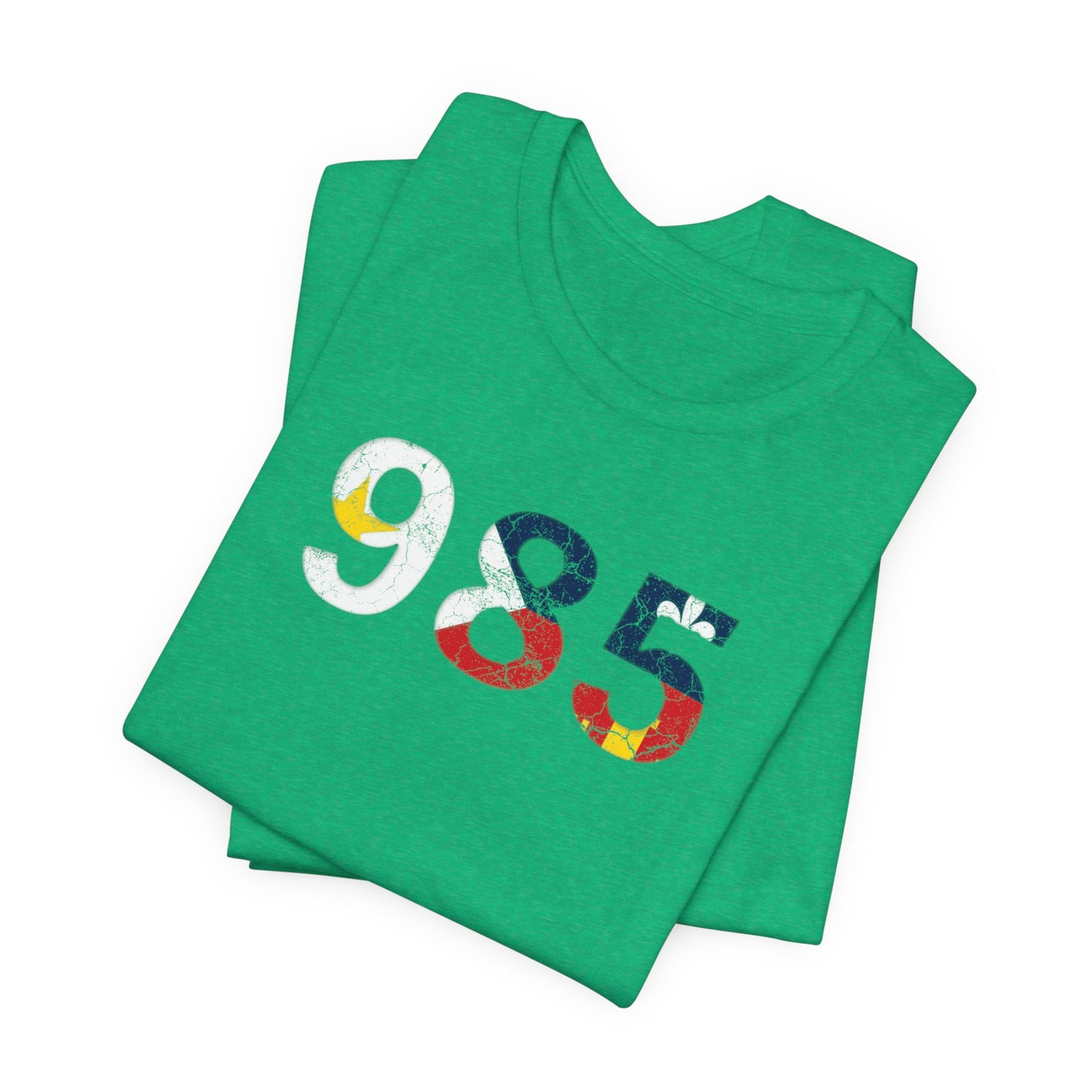 Cajun Flag 985 Area Code T-Shirt