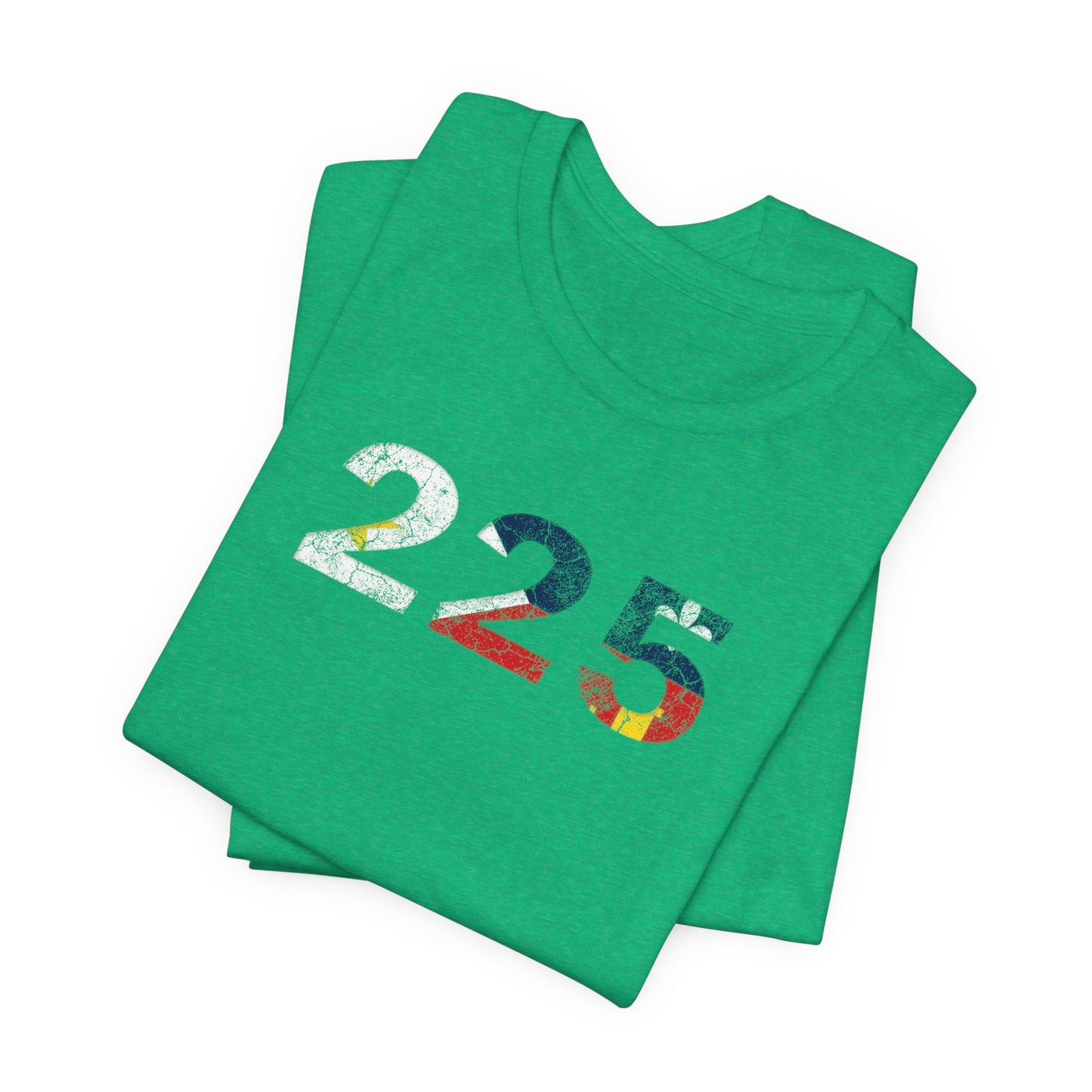 Cajun Flag 225 Area Code T-Shirt