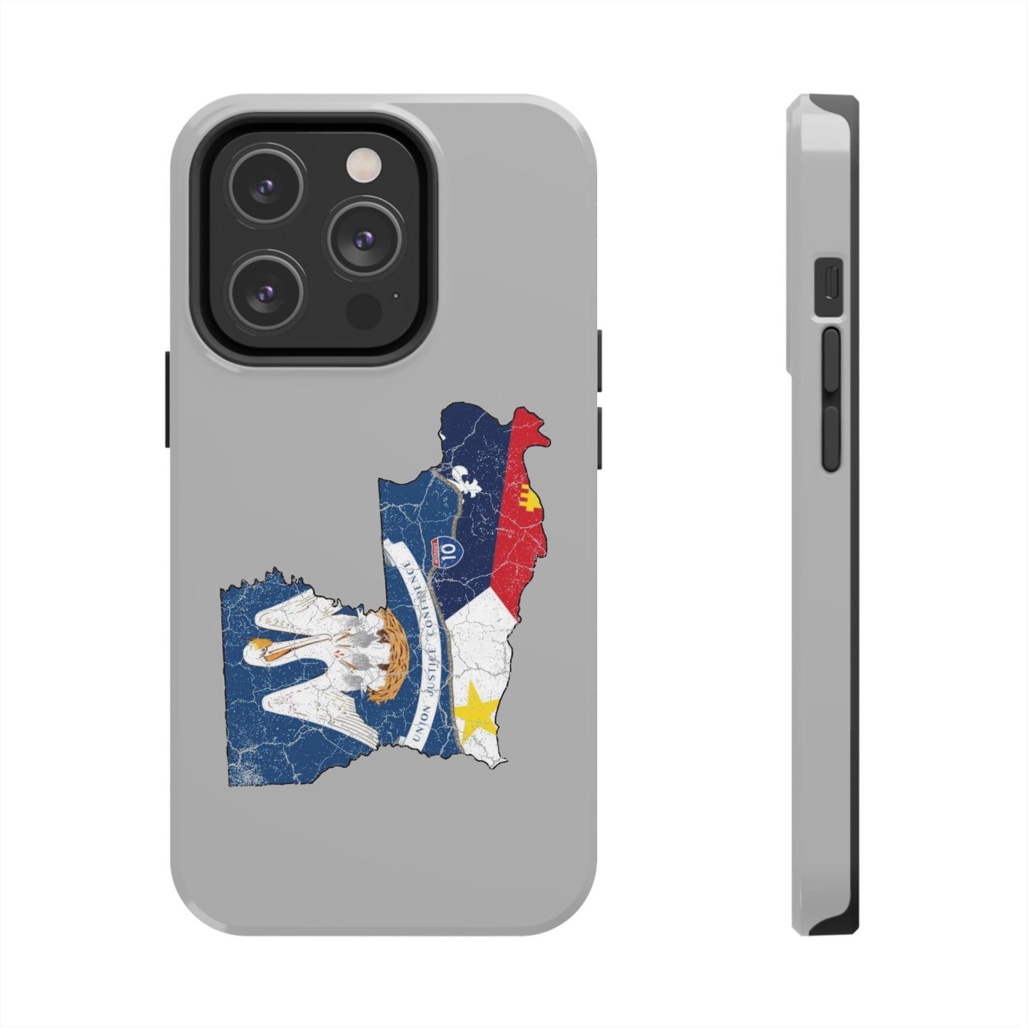 South of Interstate 10 Map Cajun Phone Case