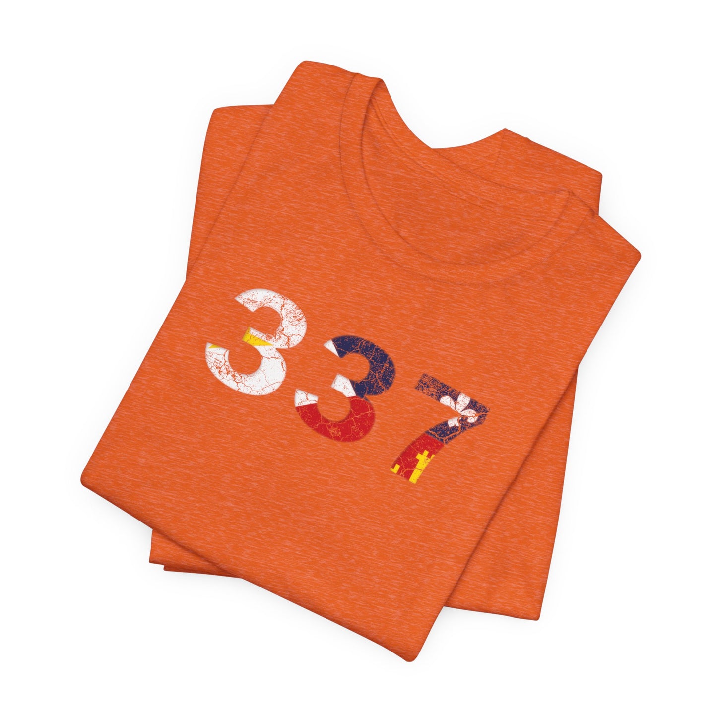 Cajun Flag 337 Area Code T-Shirt