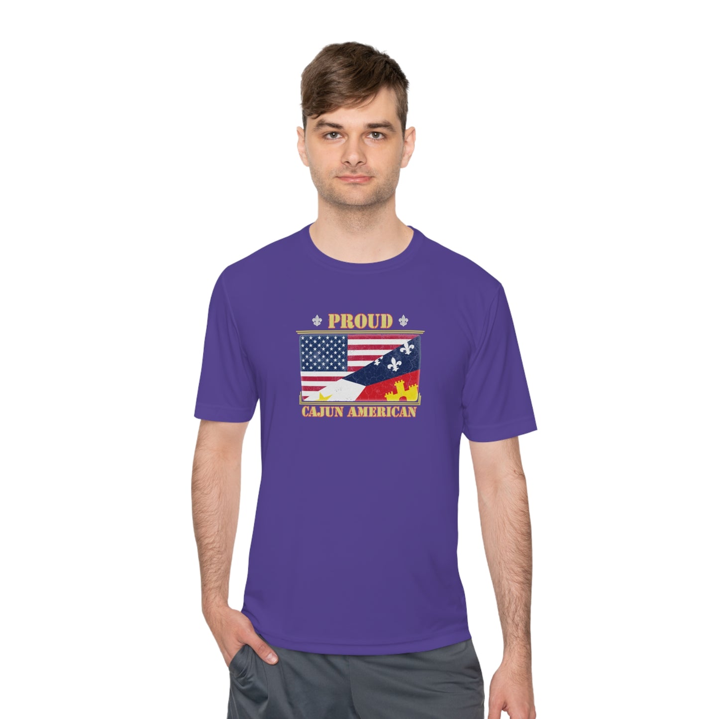 Cajun-American Proud Dry Fit T-Shirt