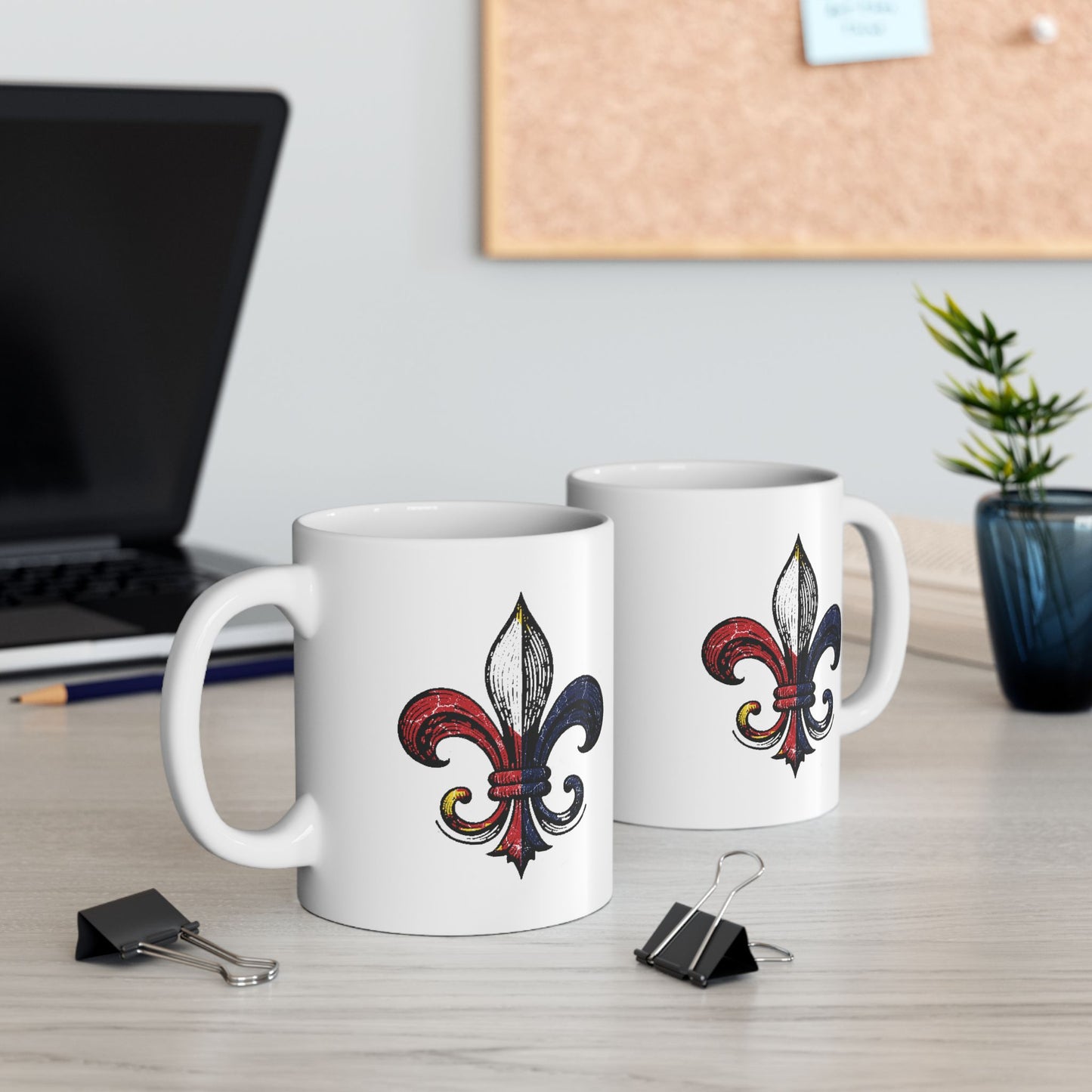 Cajun Fleur-de-lis Coffee Mug (11oz, 15oz)