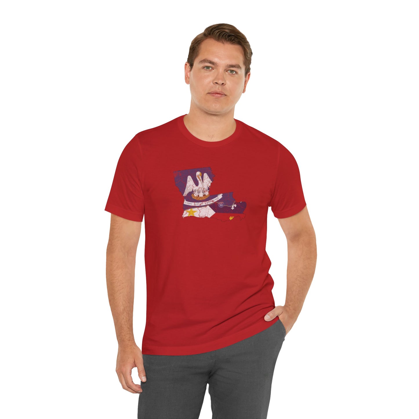 South of Interstate 10 Map Cajun Shirt