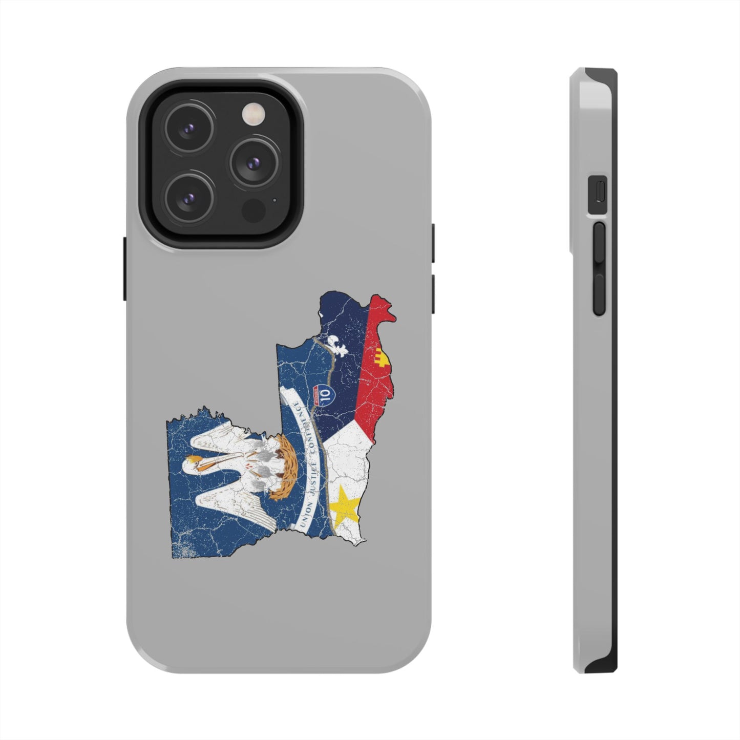South of Interstate 10 Map Cajun Phone Case