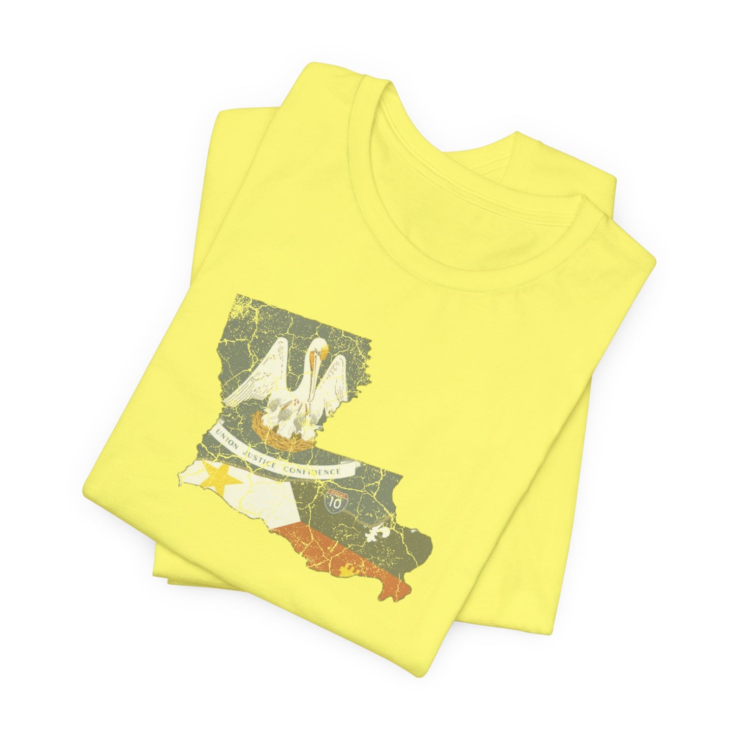 South of Interstate 10 Map Cajun Shirt