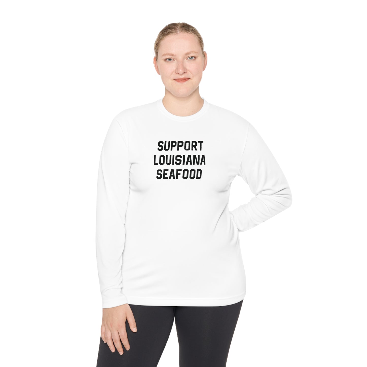 Support Louisiana Seafood Cajun Long Sleeve T-Shirt