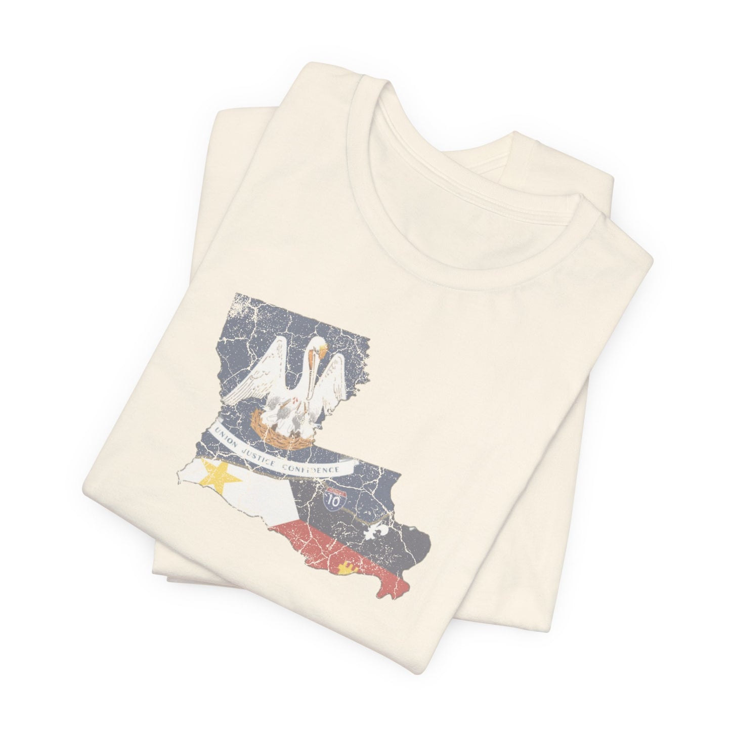 South of Interstate 10 Map Cajun Shirt
