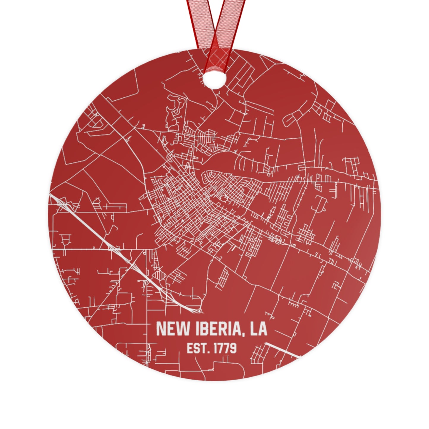 New Iberia Louisiana Christmas Ornament