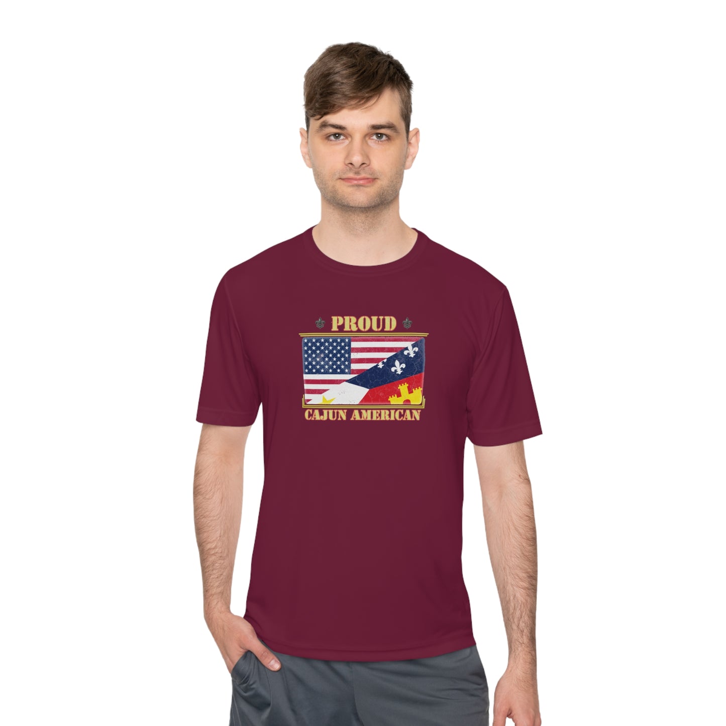 Cajun-American Proud Dry Fit T-Shirt
