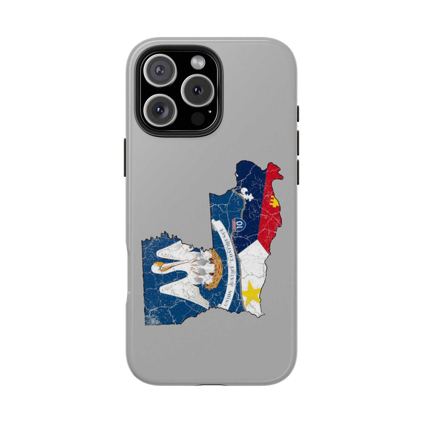 South of Interstate 10 Map Cajun Phone Case