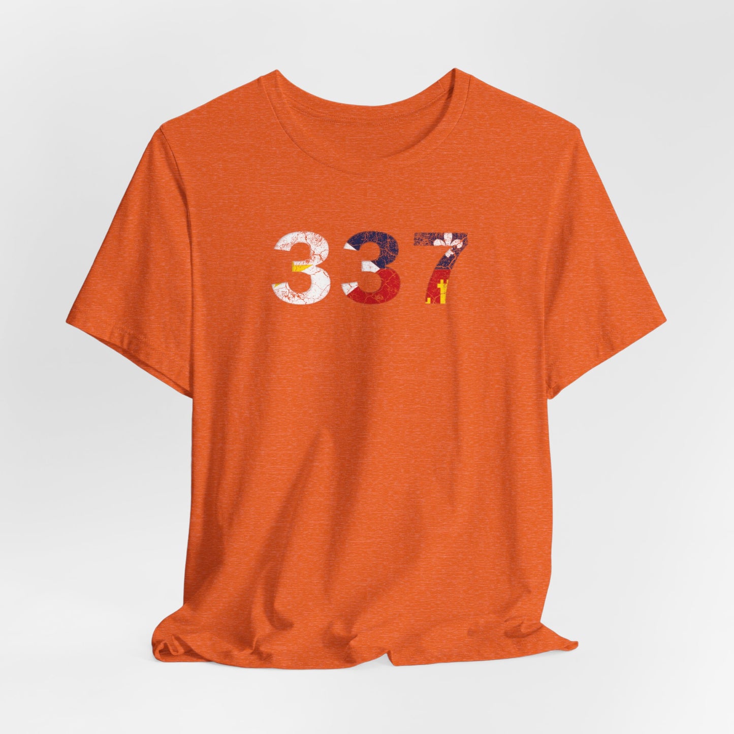 Cajun Flag 337 Area Code T-Shirt
