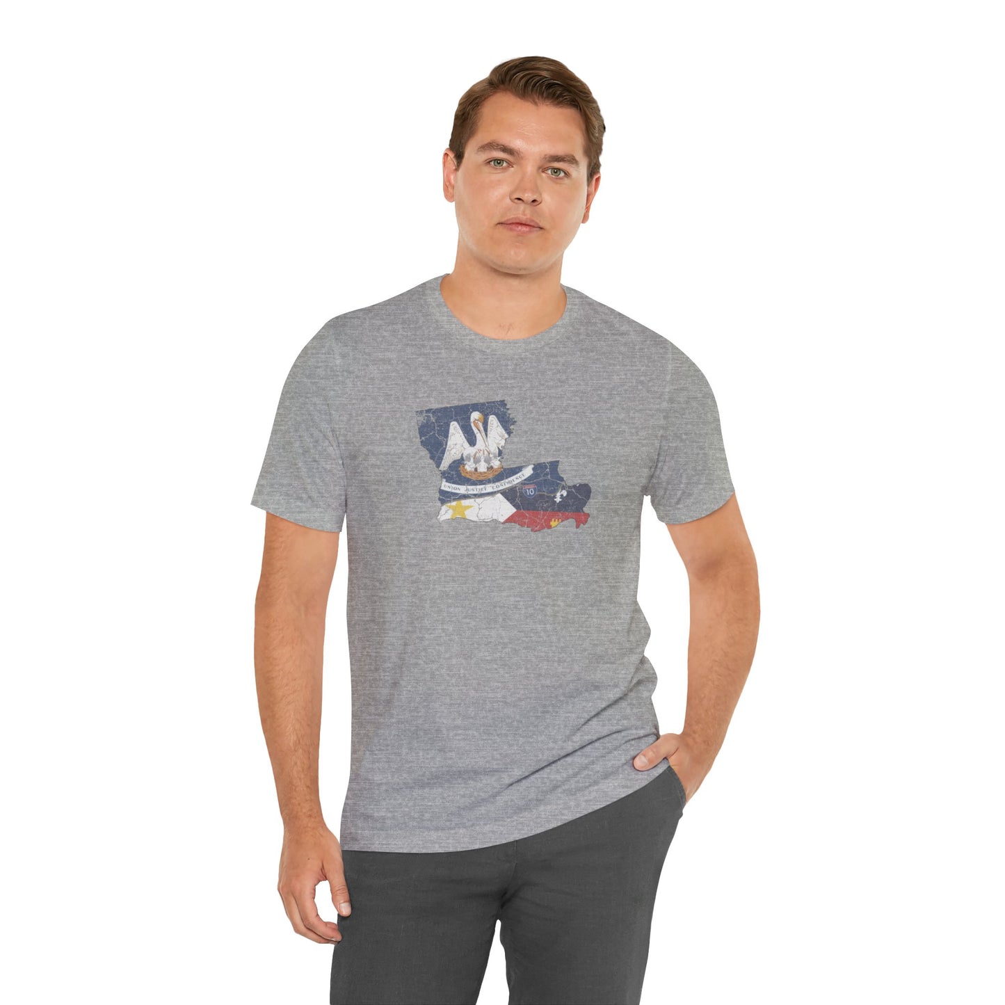 South of Interstate 10 Map Cajun Shirt