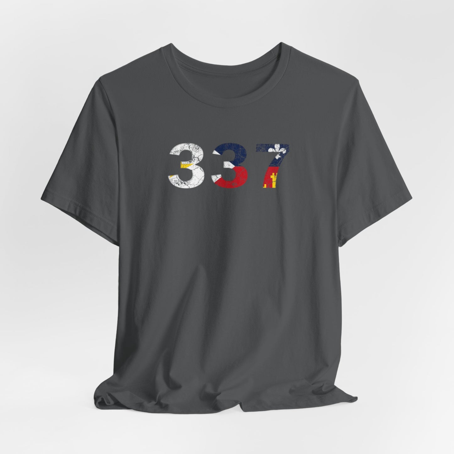 Cajun Flag 337 Area Code T-Shirt