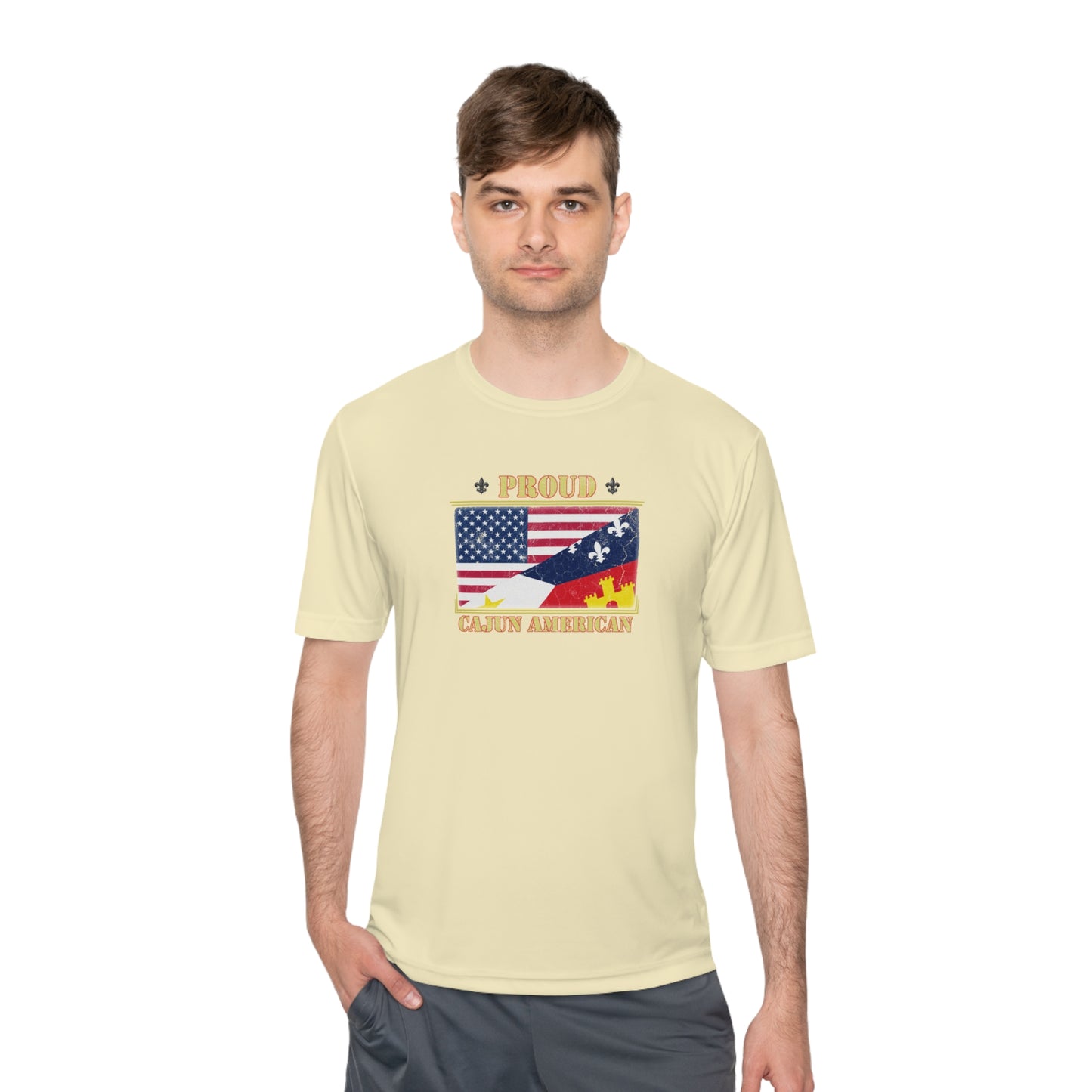 Cajun-American Proud Dry Fit T-Shirt