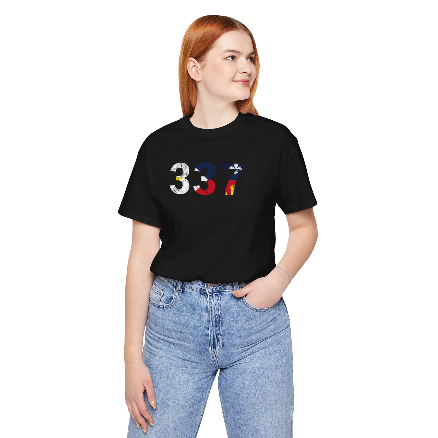 Cajun Flag 337 Area Code T-Shirt