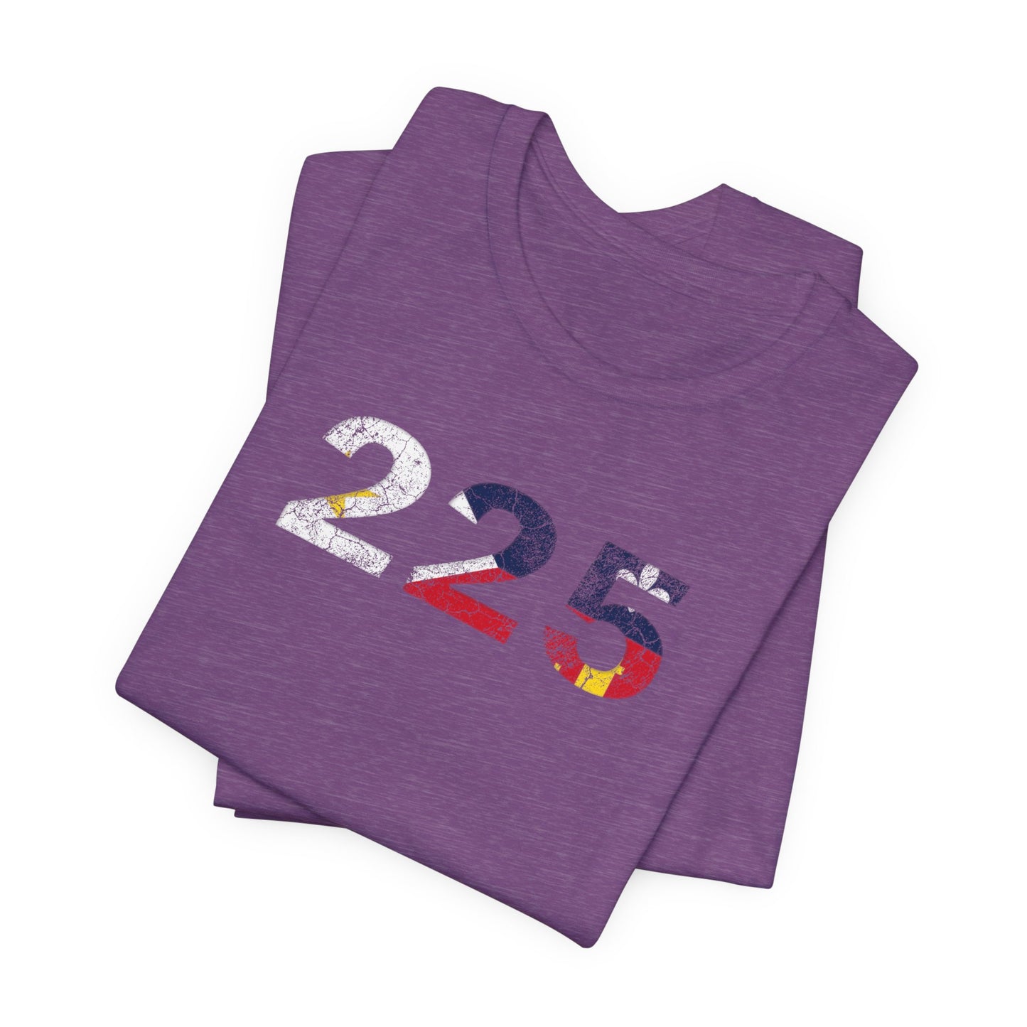 Cajun Flag 225 Area Code T-Shirt