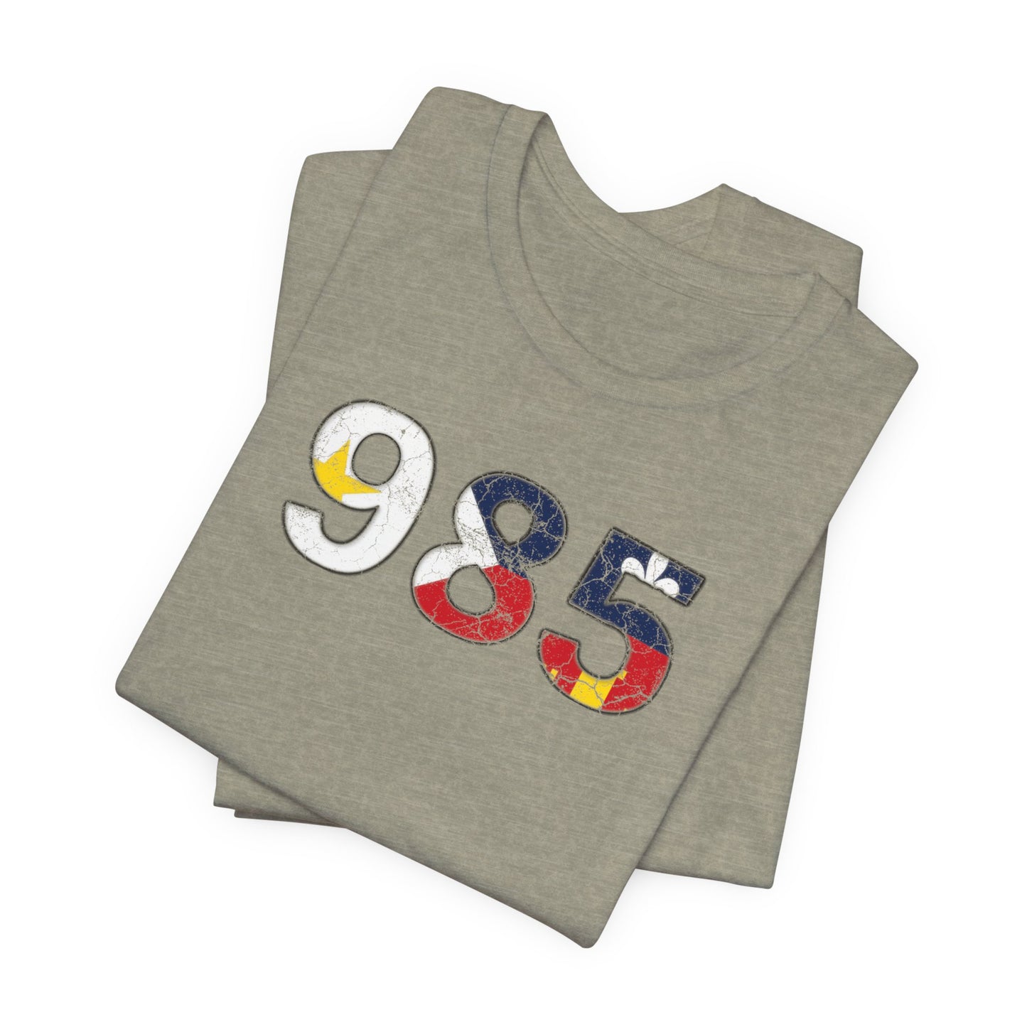 south-of-interstate-10-cajun-store-cajun-flag-985-area-code-t-shirt