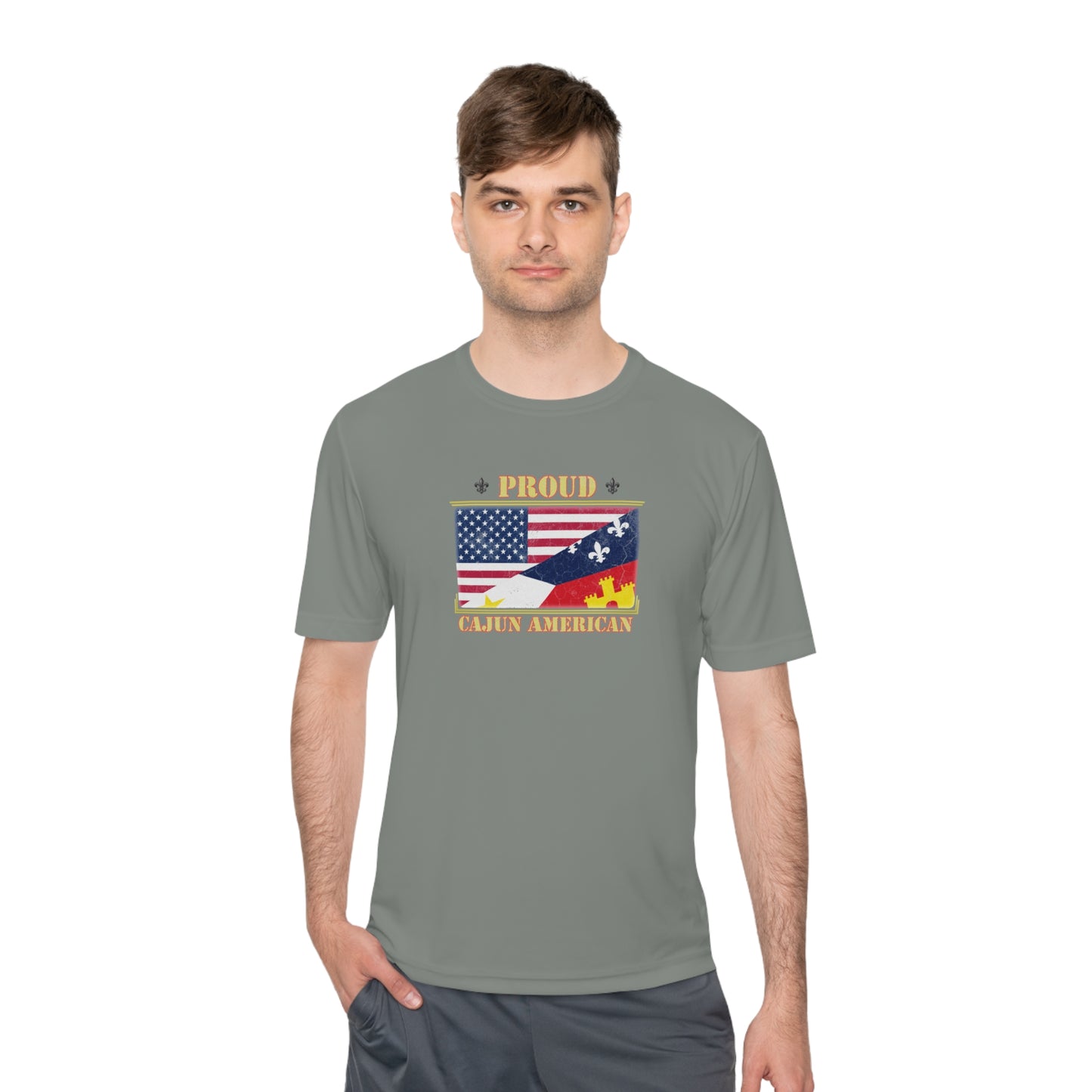 Cajun-American Proud Dry Fit T-Shirt