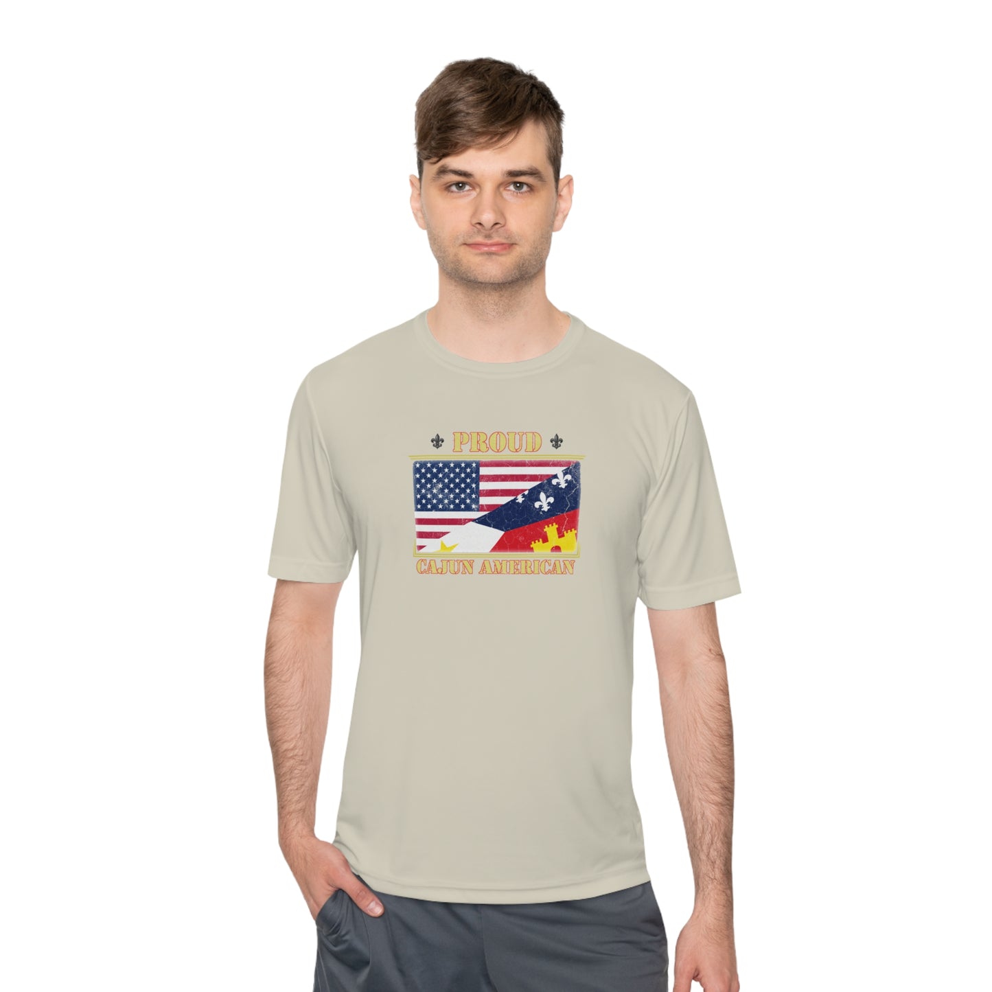 Cajun-American Proud Dry Fit T-Shirt