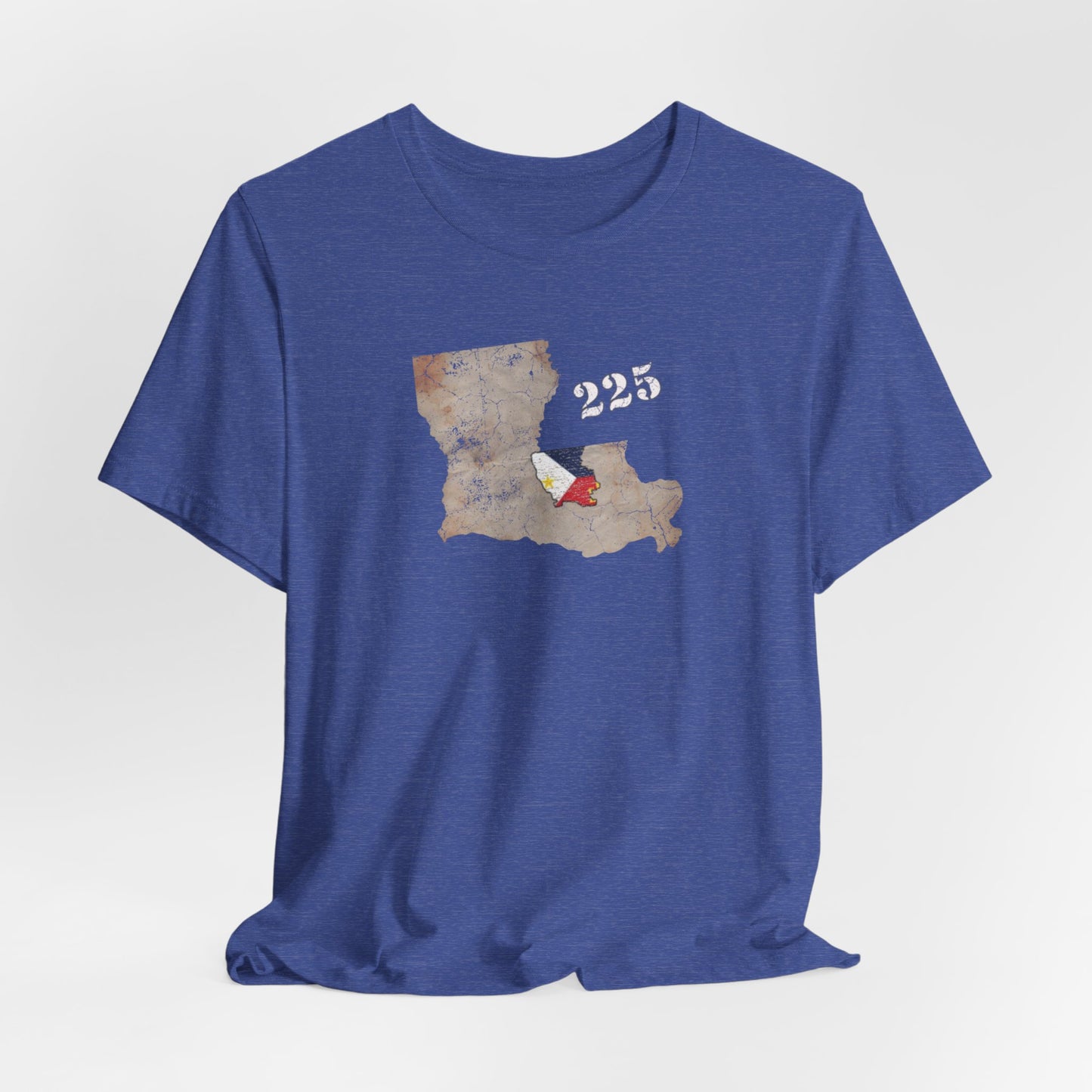 Cajun Area Code 225 Map T-Shirt