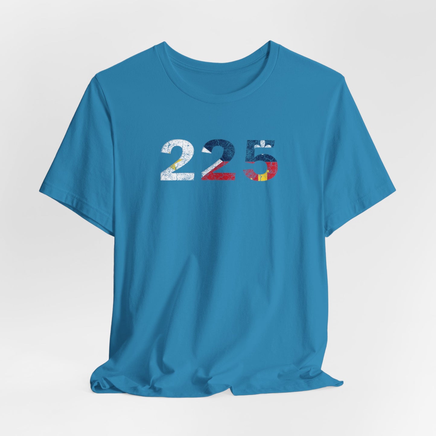 Cajun Flag 225 Area Code T-Shirt