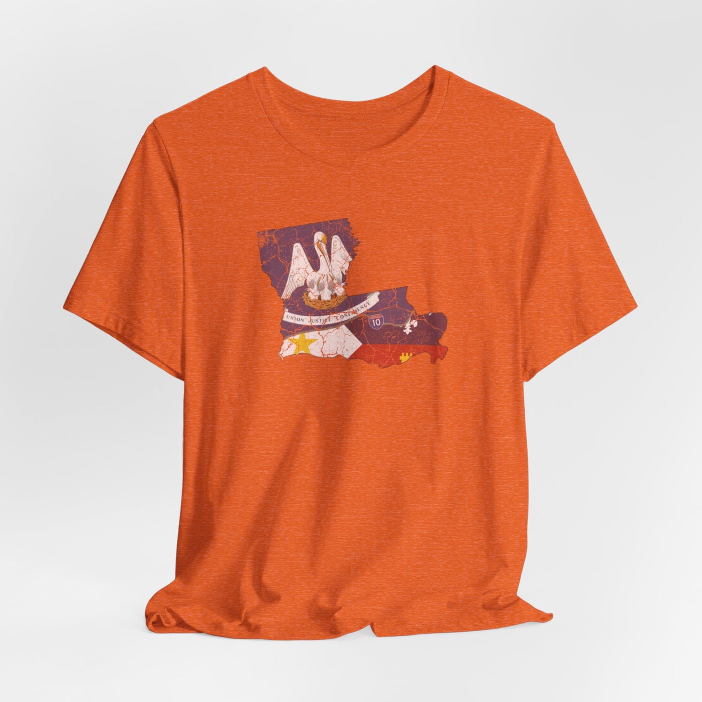 South of Interstate 10 Map Cajun Shirt