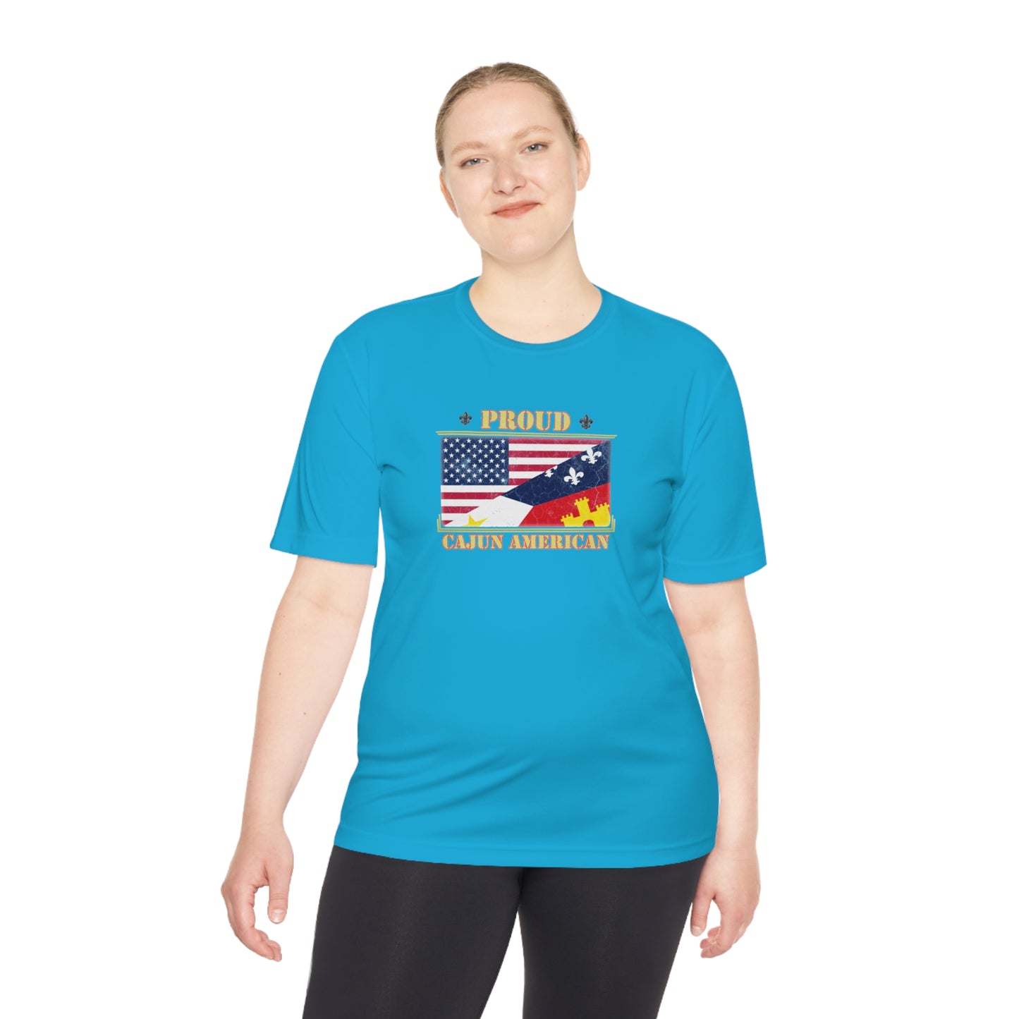 Cajun-American Proud Dry Fit T-Shirt