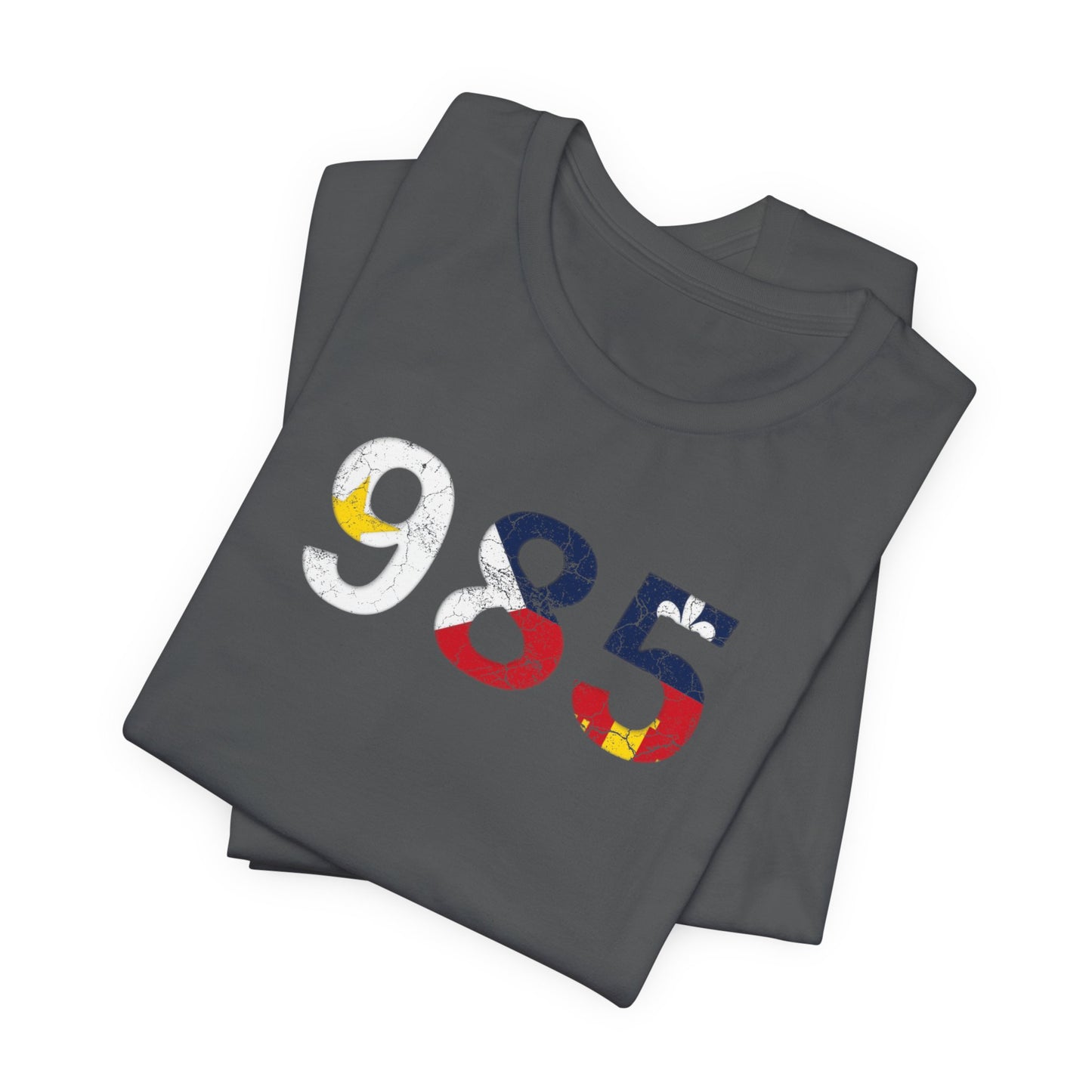 Cajun Flag 985 Area Code T-Shirt