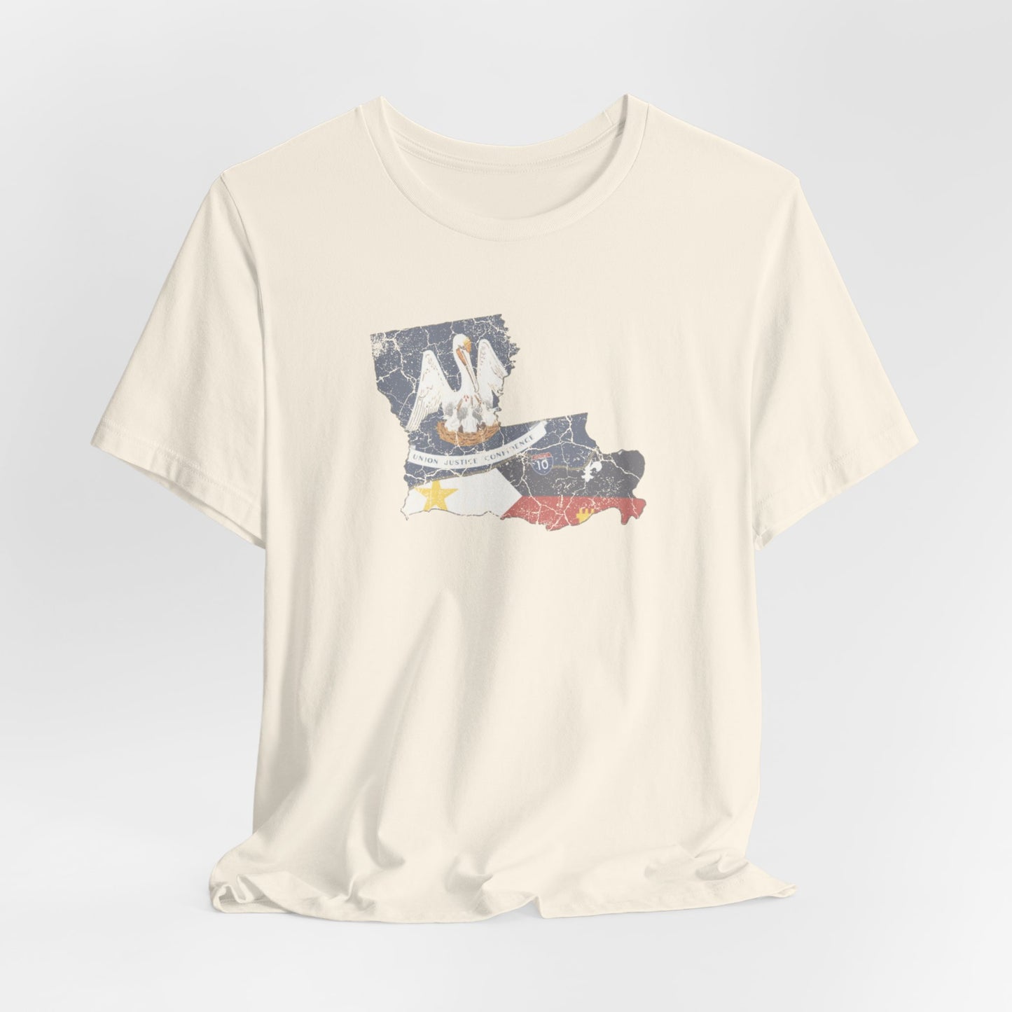South of Interstate 10 Map Cajun Shirt