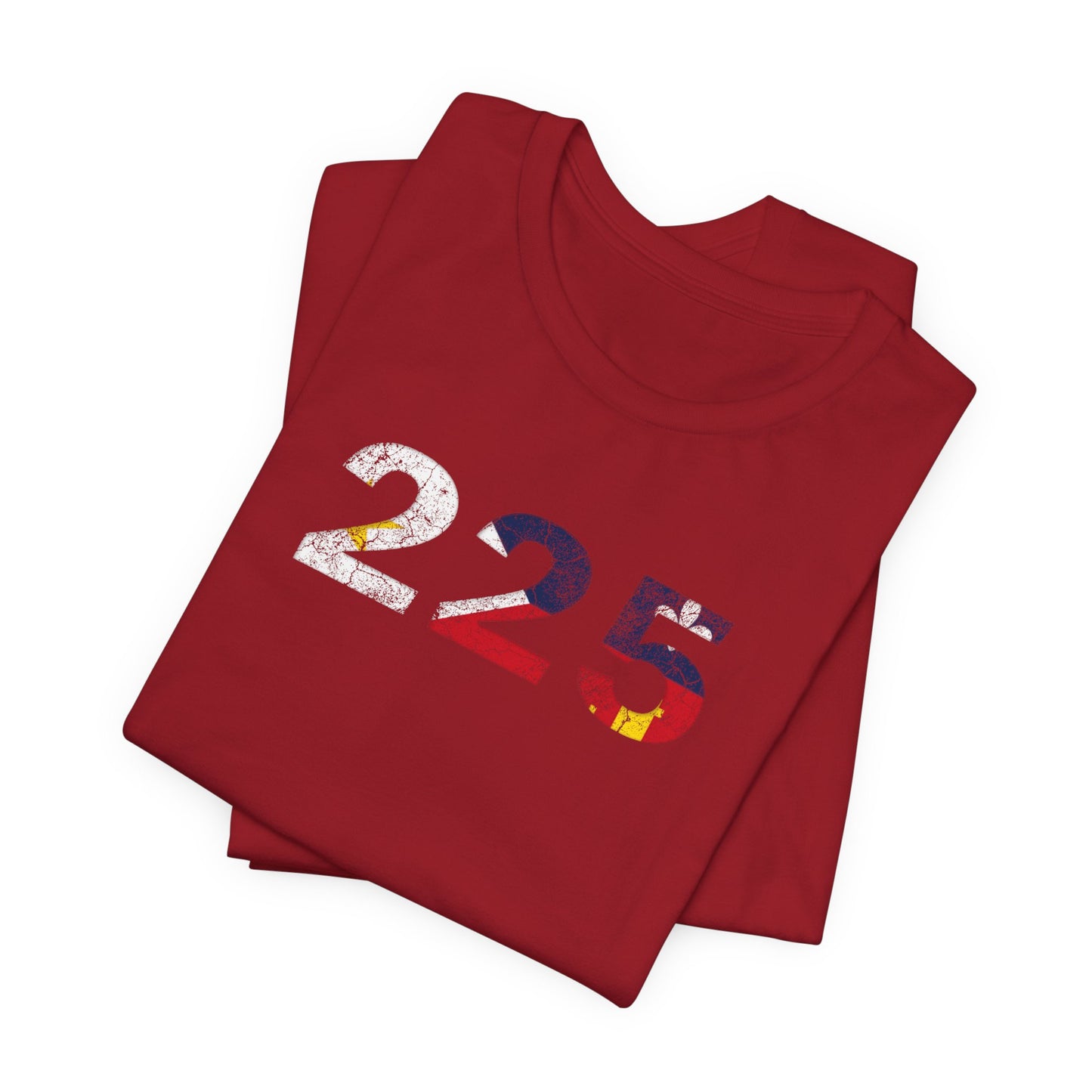 Cajun Flag 225 Area Code T-Shirt