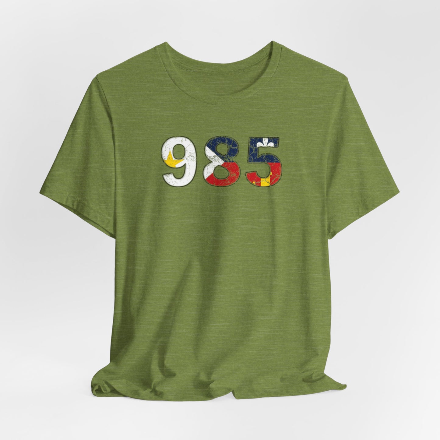 south-of-interstate-10-cajun-store-cajun-flag-985-area-code-t-shirt