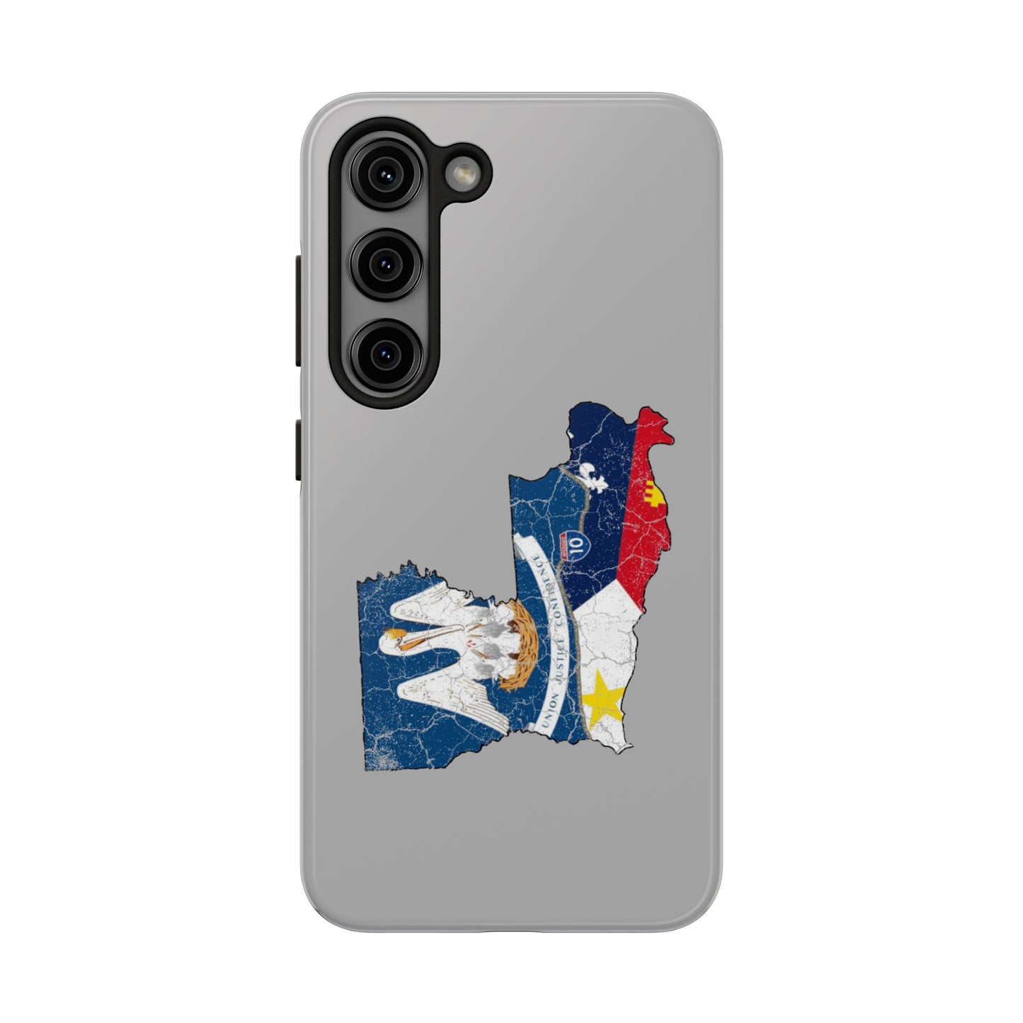 South of Interstate 10 Map Cajun Phone Case