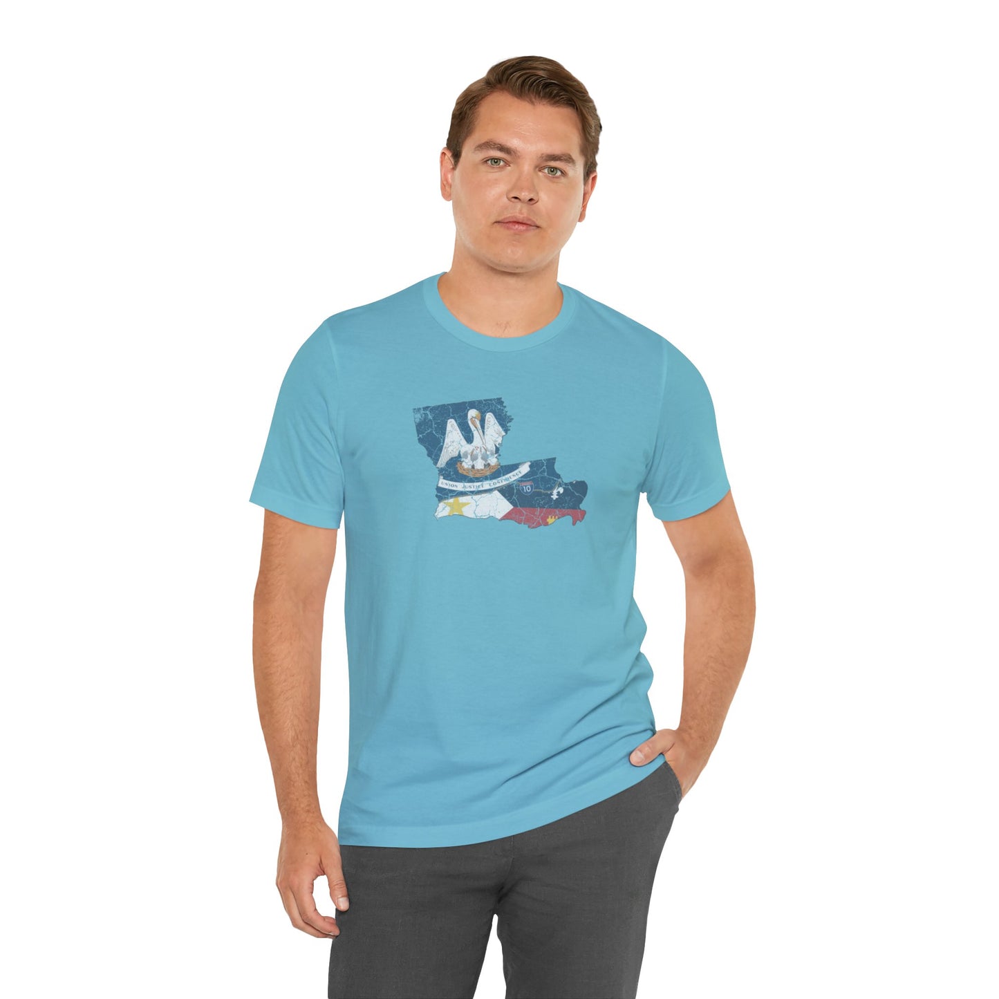 South of Interstate 10 Map Cajun Shirt