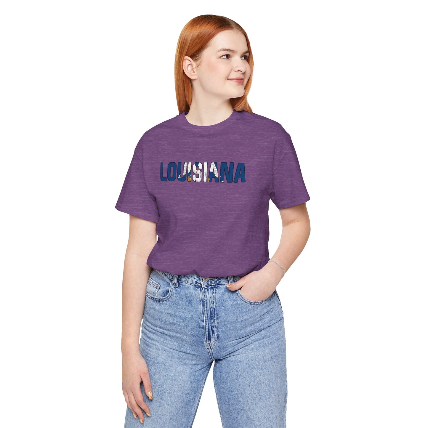Louisiana with Flag T-Shirt