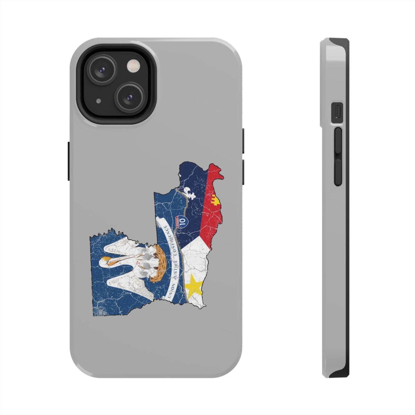South of Interstate 10 Map Cajun Phone Case
