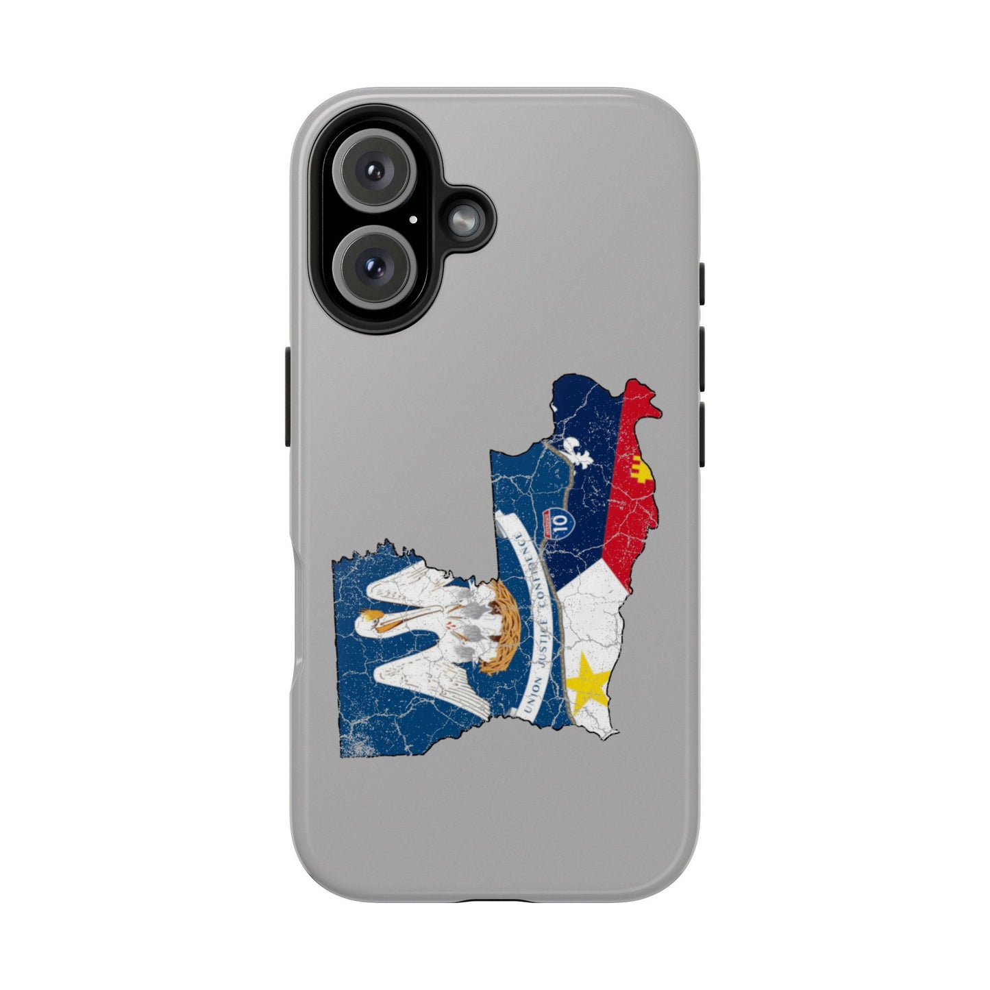 South of Interstate 10 Map Cajun Phone Case