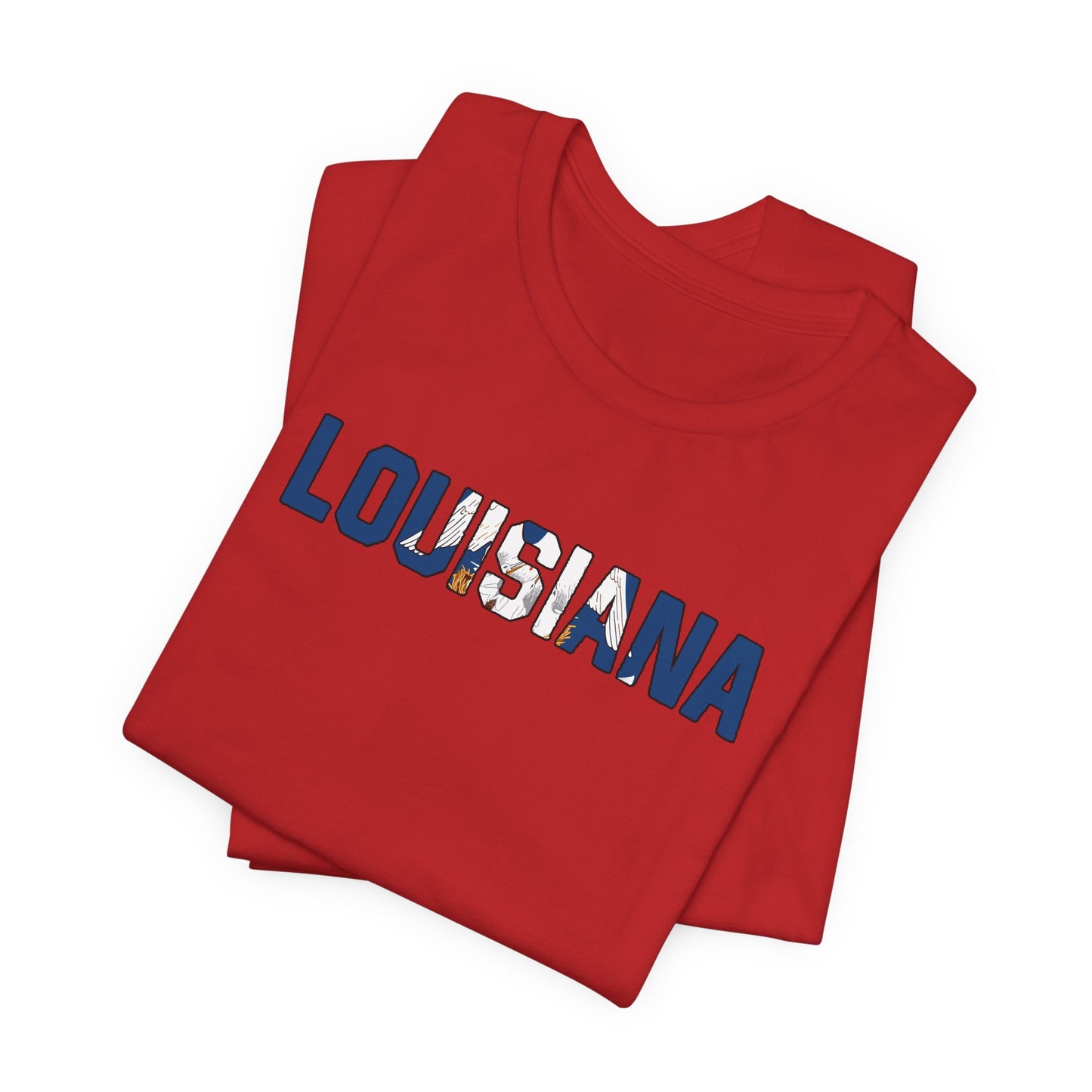 Louisiana with Flag T-Shirt