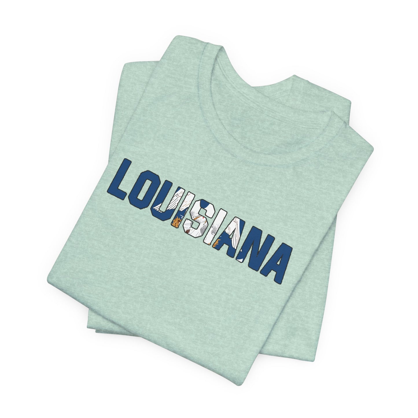 Louisiana with Flag T-Shirt
