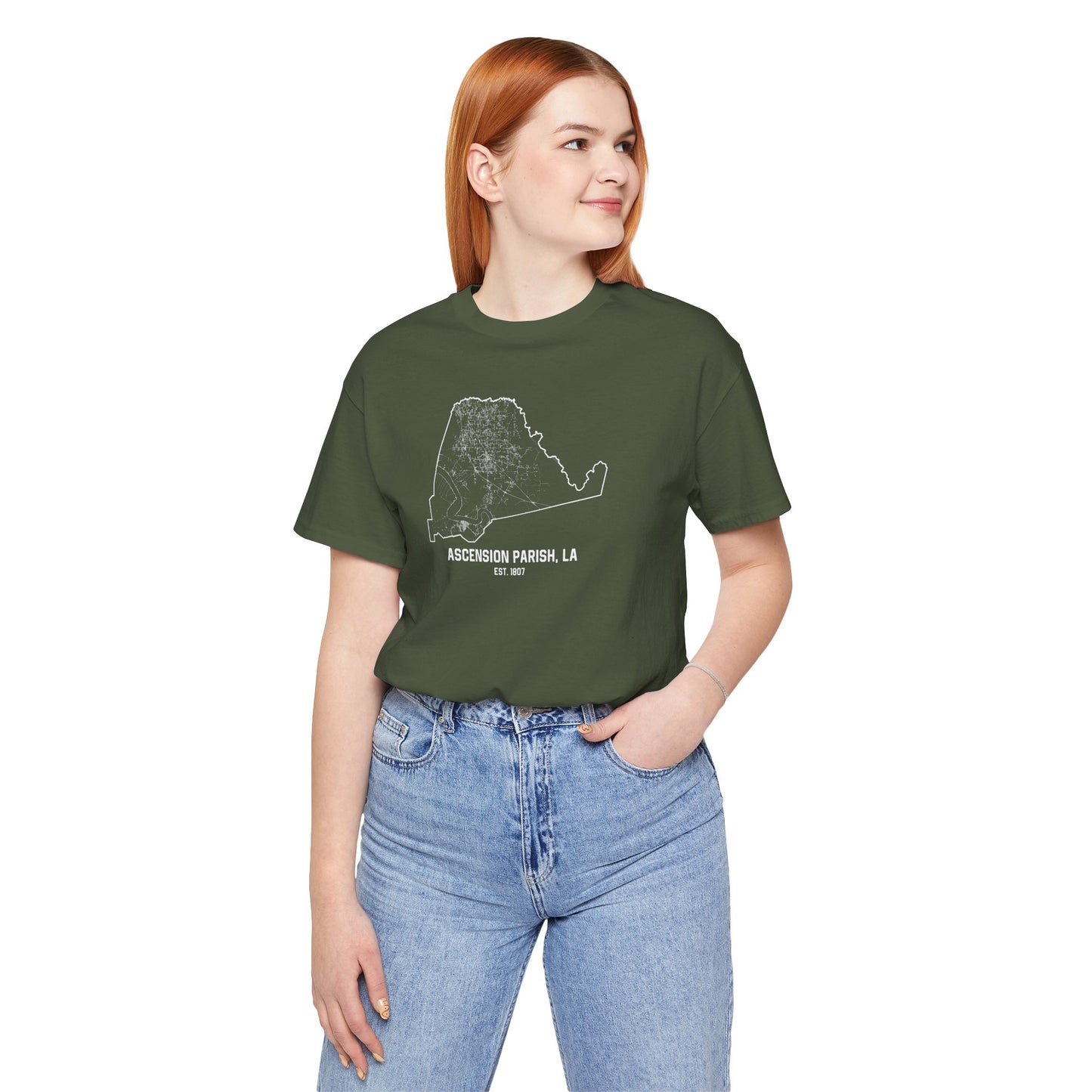 Ascension Parish Cajun T-Shirt - South of Interstate 10 - #Cajun Store# - #Cajun Clothing# - #Cajun Shirts#
