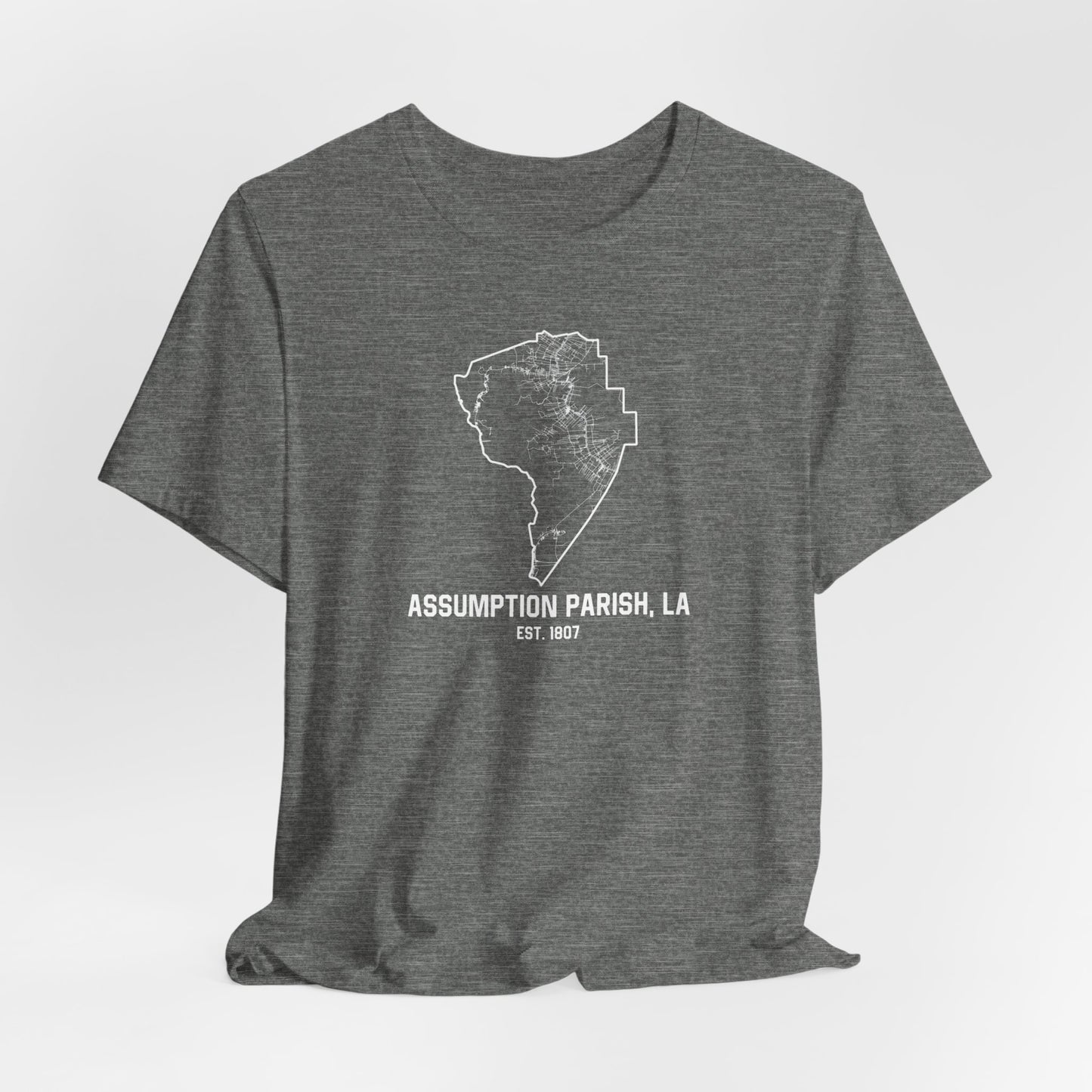 Assumption Parish Cajun T-Shirt - South of Interstate 10 - #Cajun Store# - #Cajun Clothing# - #Cajun Shirts#