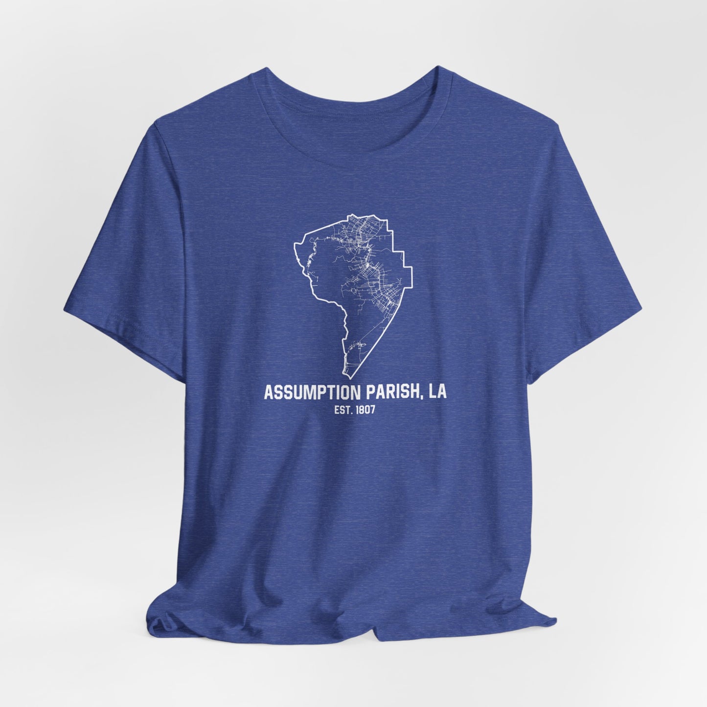 Assumption Parish Cajun T-Shirt - South of Interstate 10 - #Cajun Store# - #Cajun Clothing# - #Cajun Shirts#