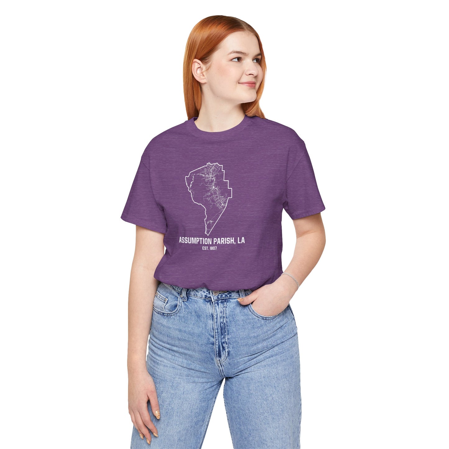 Assumption Parish Cajun T-Shirt - South of Interstate 10 - #Cajun Store# - #Cajun Clothing# - #Cajun Shirts#