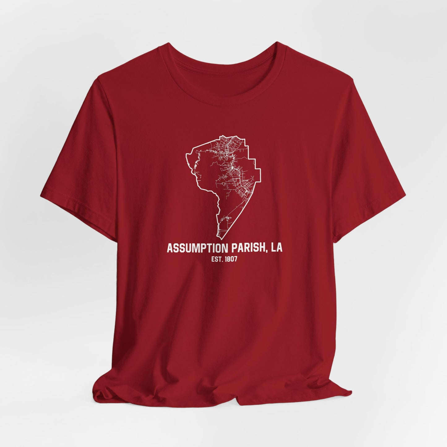 Assumption Parish Cajun T-Shirt - South of Interstate 10 - #Cajun Store# - #Cajun Clothing# - #Cajun Shirts#