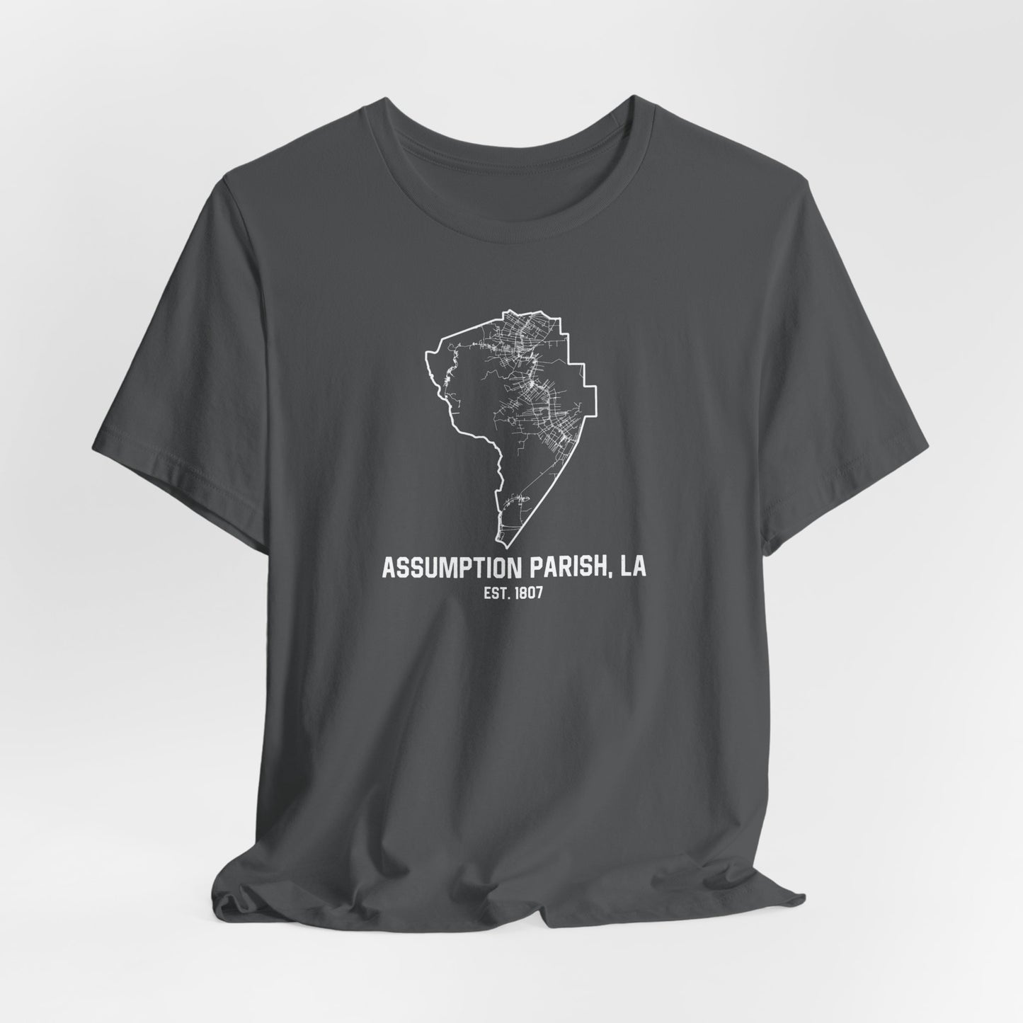 Assumption Parish Cajun T-Shirt - South of Interstate 10 - #Cajun Store# - #Cajun Clothing# - #Cajun Shirts#