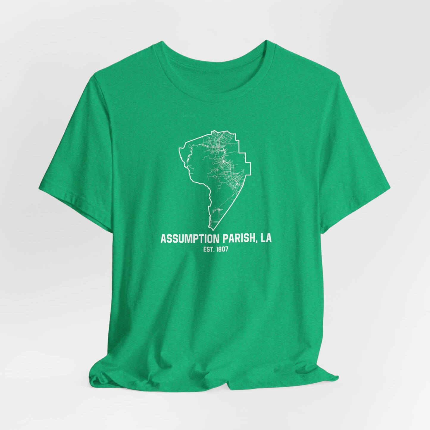 Assumption Parish Cajun T-Shirt - South of Interstate 10 - #Cajun Store# - #Cajun Clothing# - #Cajun Shirts#