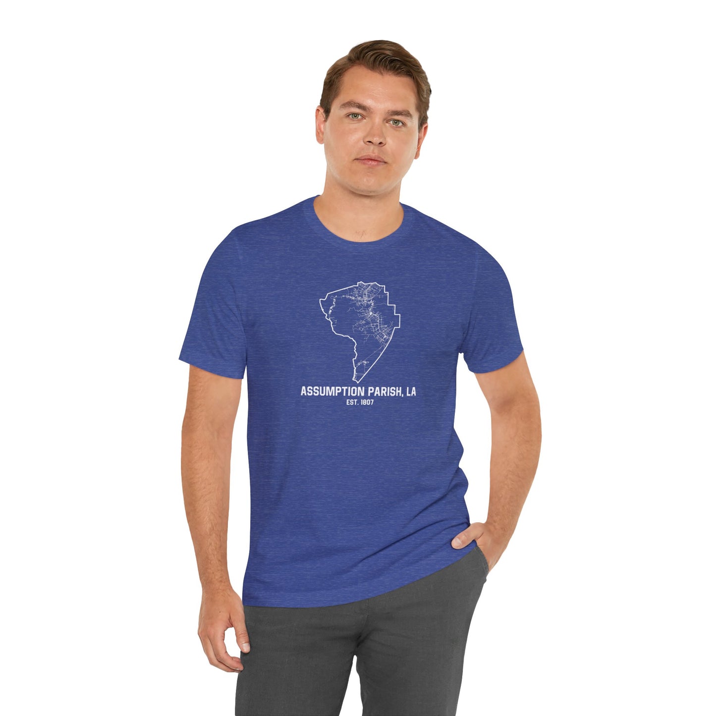Assumption Parish Cajun T-Shirt - South of Interstate 10 - #Cajun Store# - #Cajun Clothing# - #Cajun Shirts#