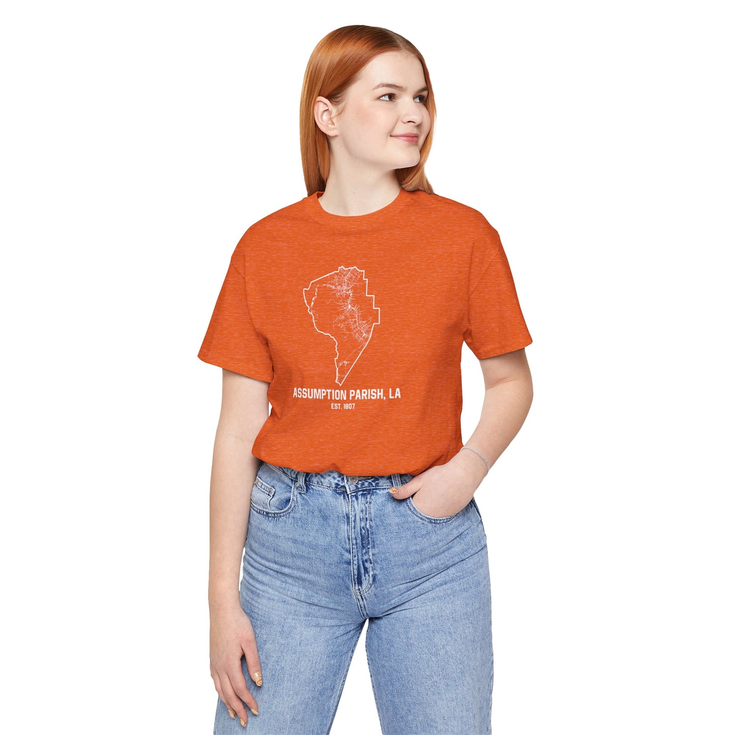 Assumption Parish Cajun T-Shirt - South of Interstate 10 - #Cajun Store# - #Cajun Clothing# - #Cajun Shirts#