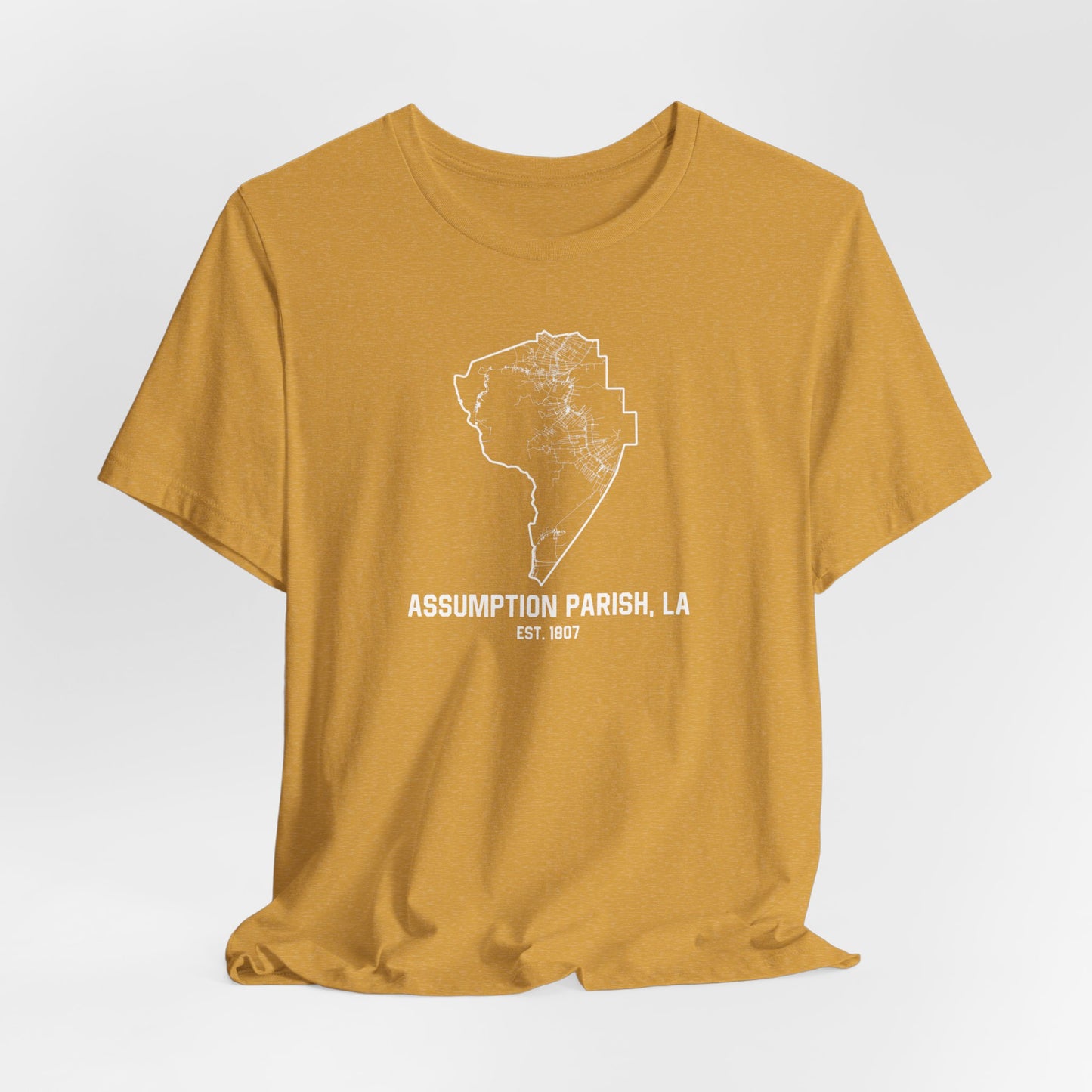 Assumption Parish Cajun T-Shirt - South of Interstate 10 - #Cajun Store# - #Cajun Clothing# - #Cajun Shirts#